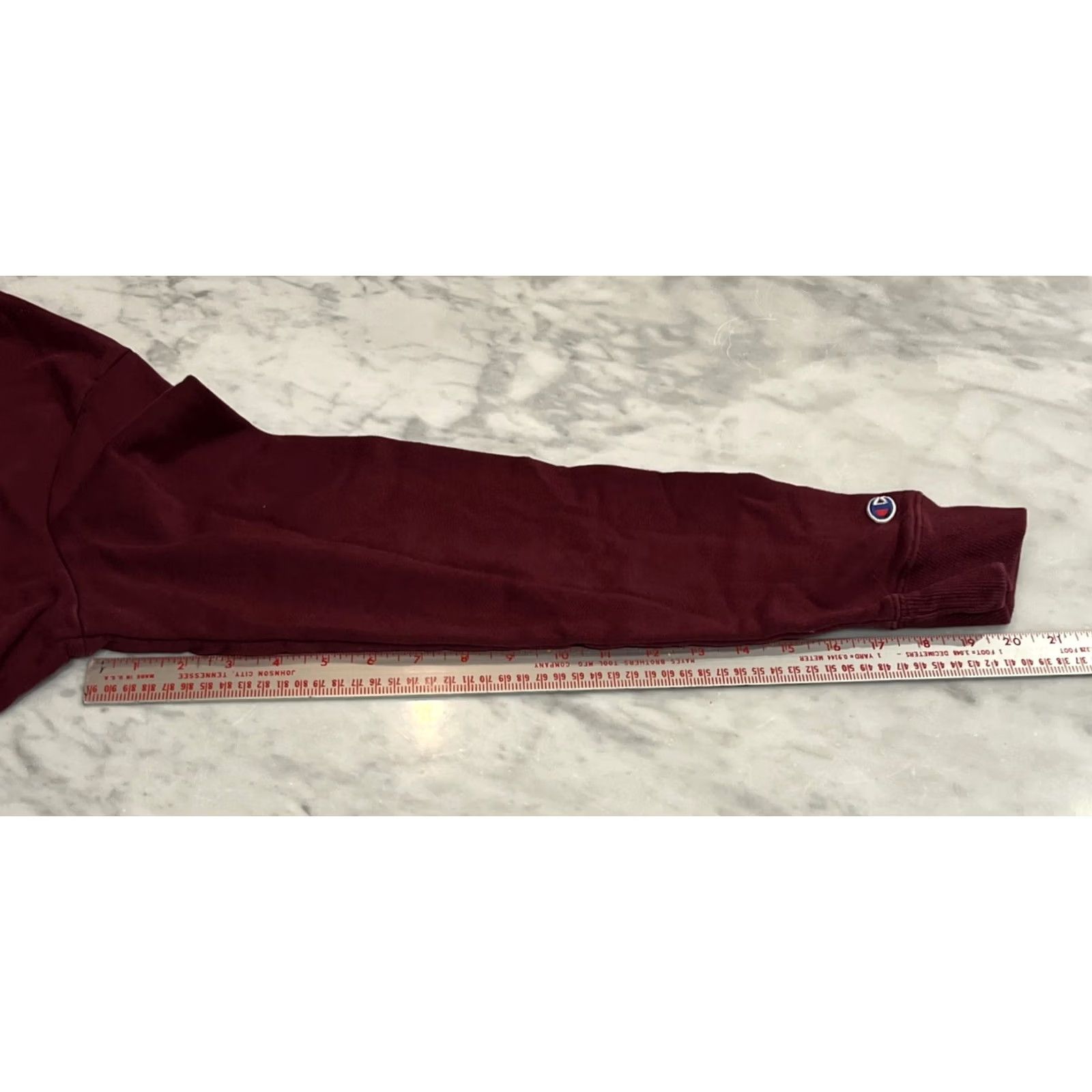 Champion Champion Sweatshirt Mens Large Pullover Long Sleeve Lightweight Maroon Logo Size US L / EU 52-54 / 3 - 6 Thumbnail