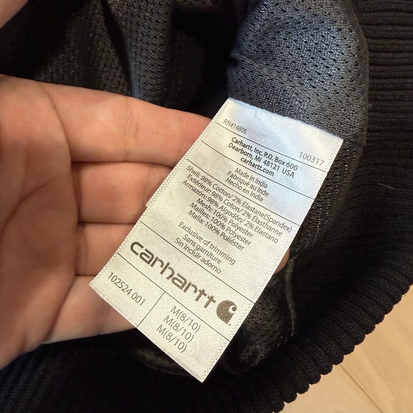 Carhartt Carhartt Bomber Jacket Women's Medium Black Full Zip Size M / US 6-8 / IT 42-44 - 7 Thumbnail