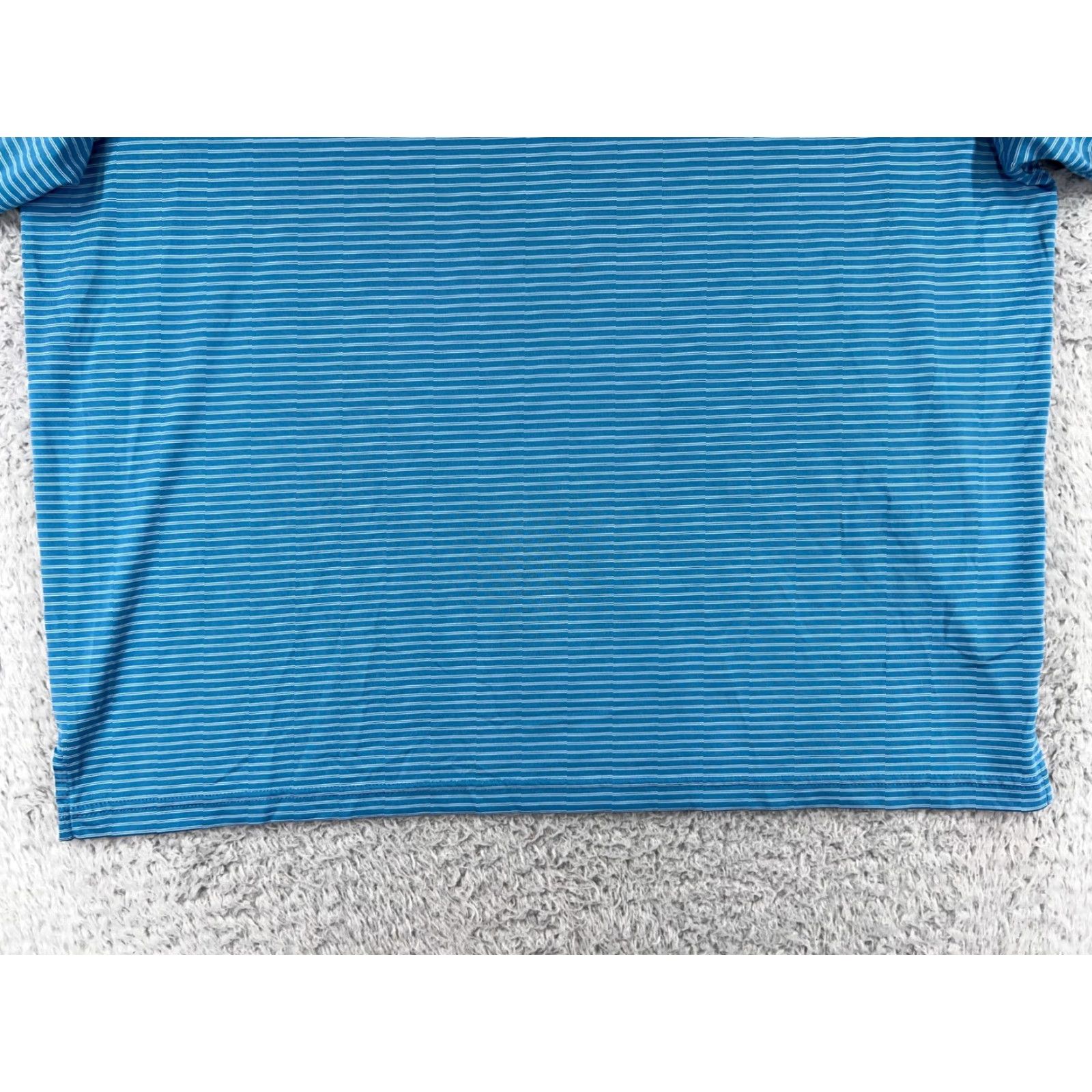 Hogan Ben Hogan Polo Shirt Adult 2XL Blue Stripe Pattern Polyester Golf Polo Shirt Men Large Striped blue 2XL Ben Hogan Mens Polo Size US XXL / EU 58 / 5 - 5 Thumbnail