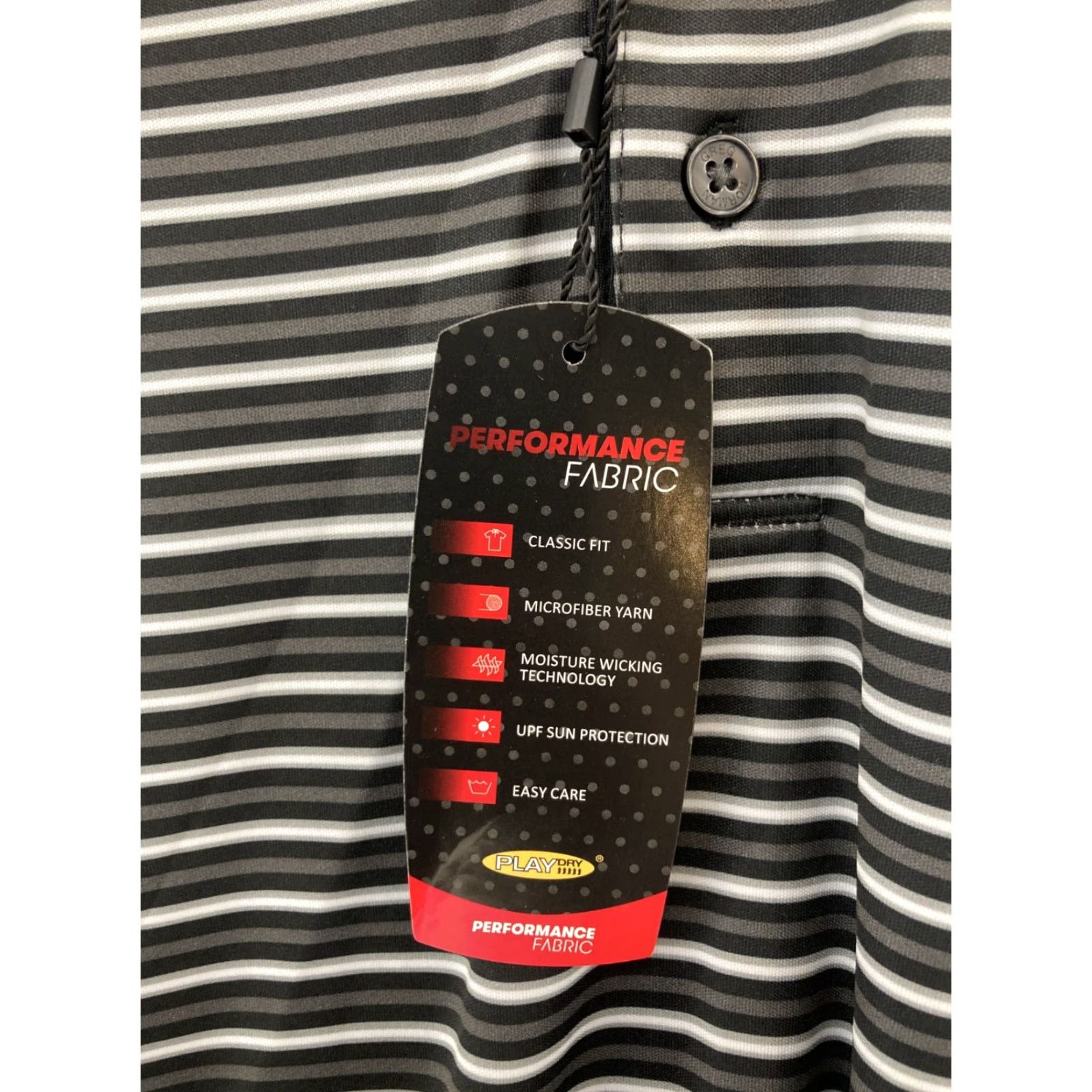Vintage Greg Norman Play Dry Polo Shirt Mens XL Black Striped polo shirt XL Mens Black Striped Greg Norman Play Dry Polo Shirt Size US XL / EU 56 / 4 - 6 Thumbnail