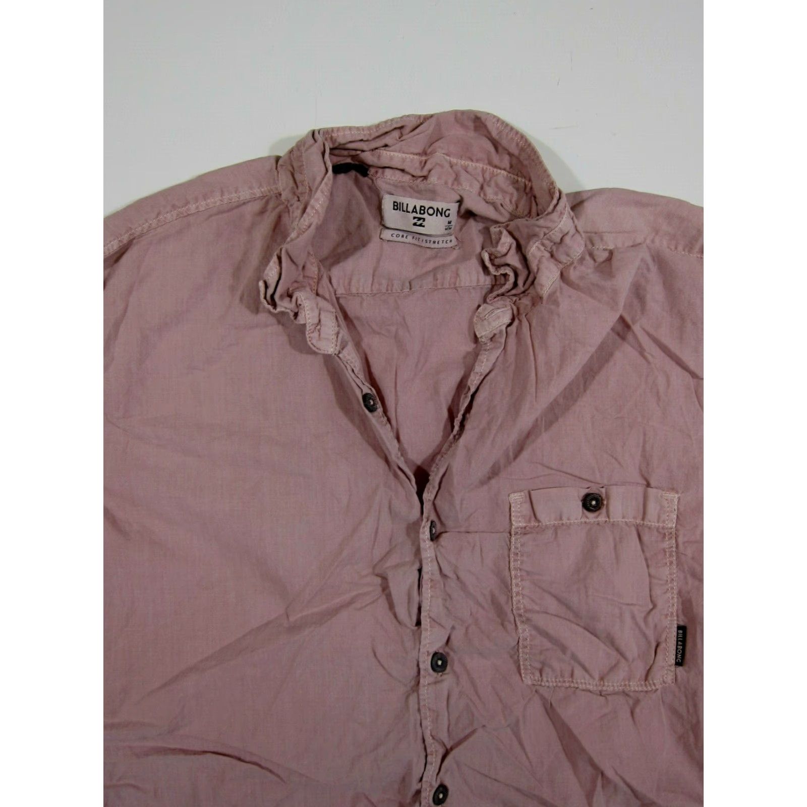 Billabong Billabong Pink Cotton Lightweight Core Fit Short Sleeve Shirt Men M Size US M / EU 48-50 / 2 - 4 Thumbnail