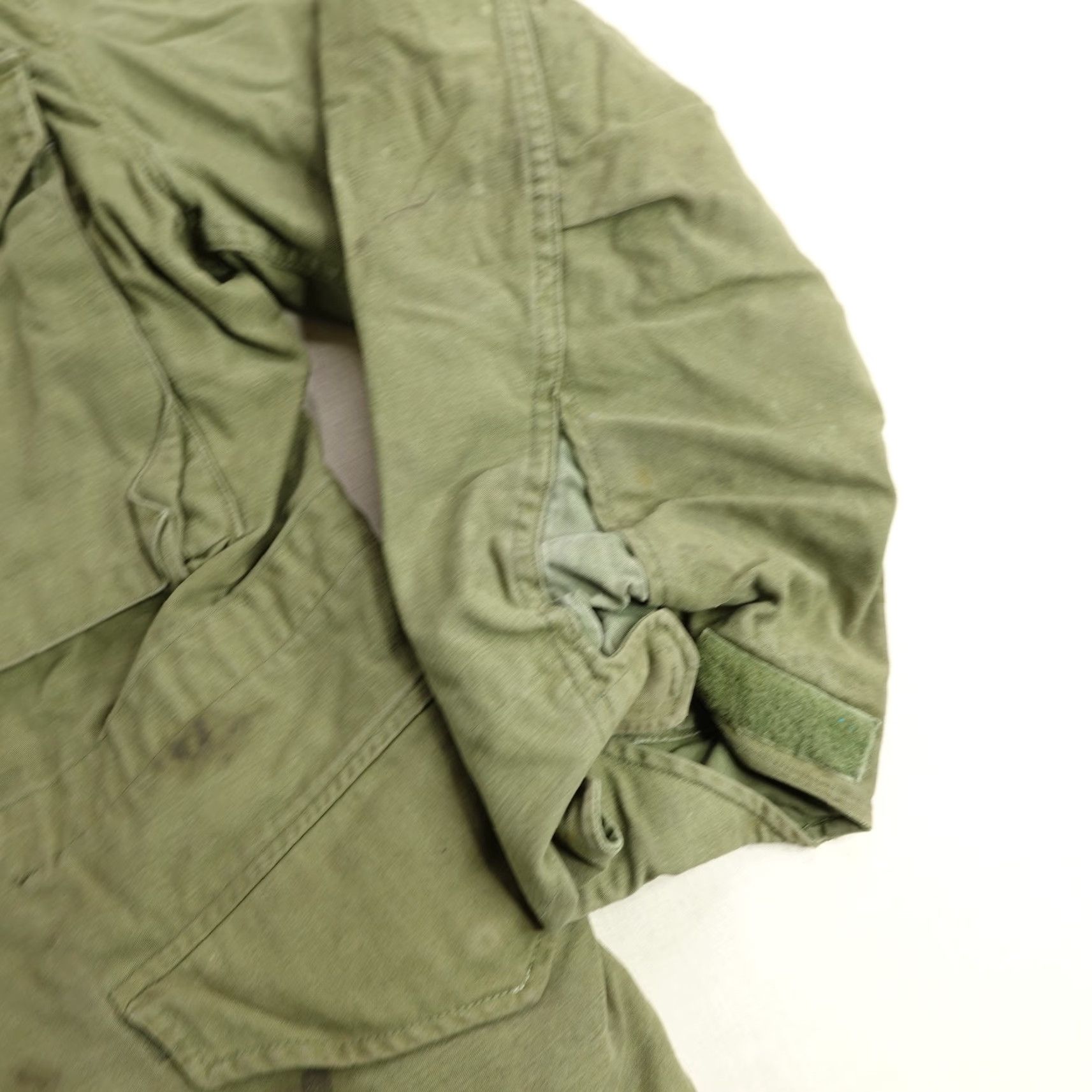 Vintage VINTAGE US Army Jacket Mens Medium Short Green Field Coat Sateen OG-107 60s USGI Military Outerwear Size US 31 - 5 Thumbnail