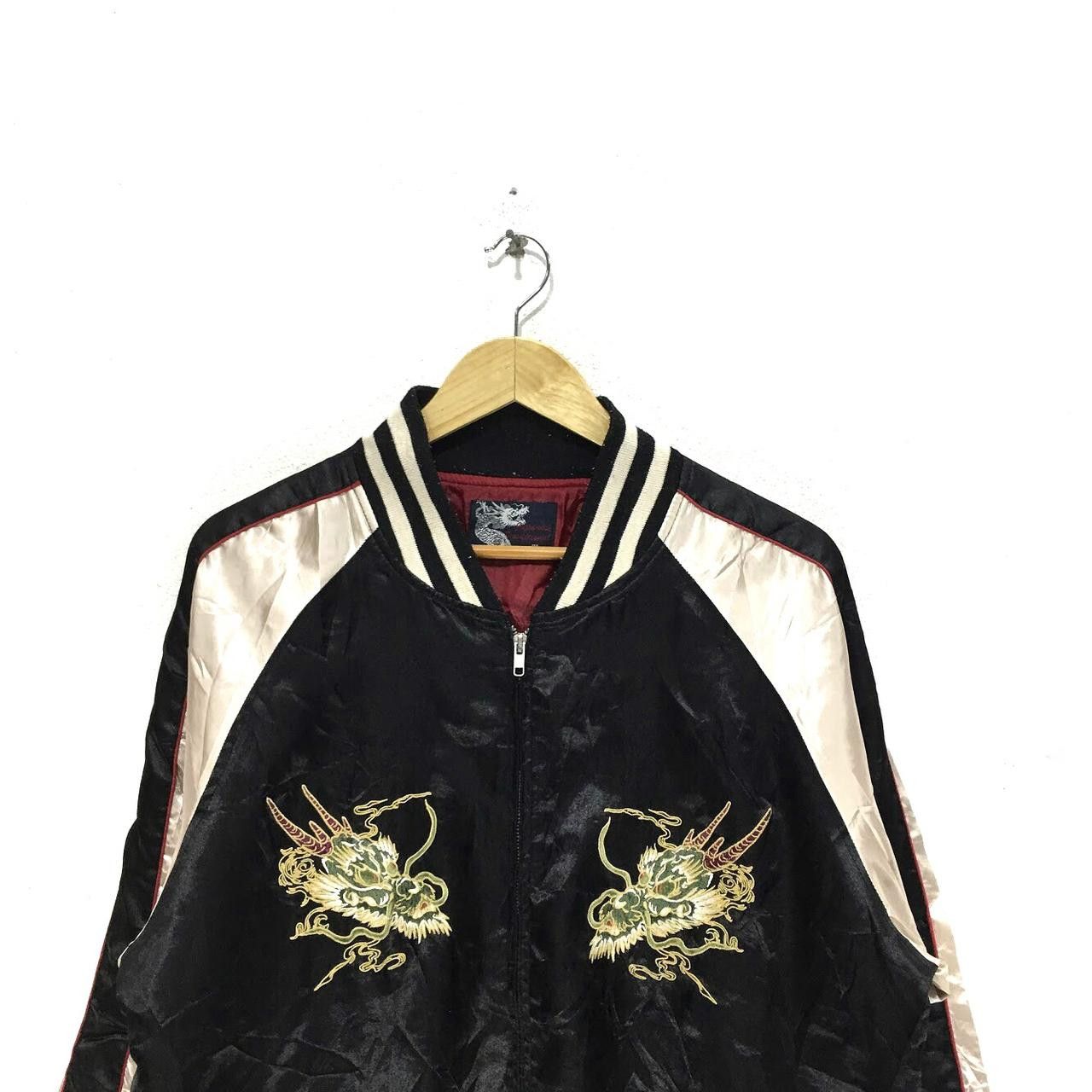 Vintage Vintage Sukajan Jacket JAPANESE TRADITIONAL Dragon Ryu Size L / US 10 / IT 46 - 4 Thumbnail