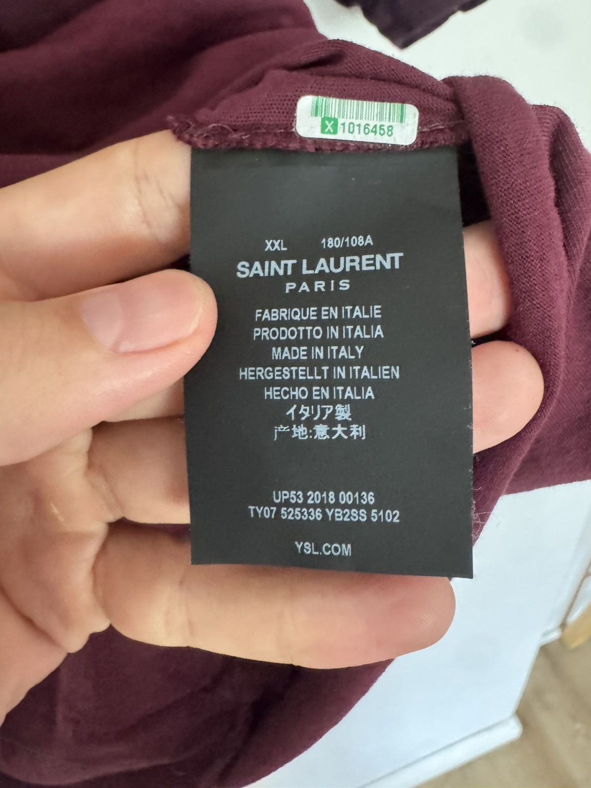 Saint Laurent Paris Ombre Pocket T Size US XXL / EU 58 / 5 - 3 Thumbnail