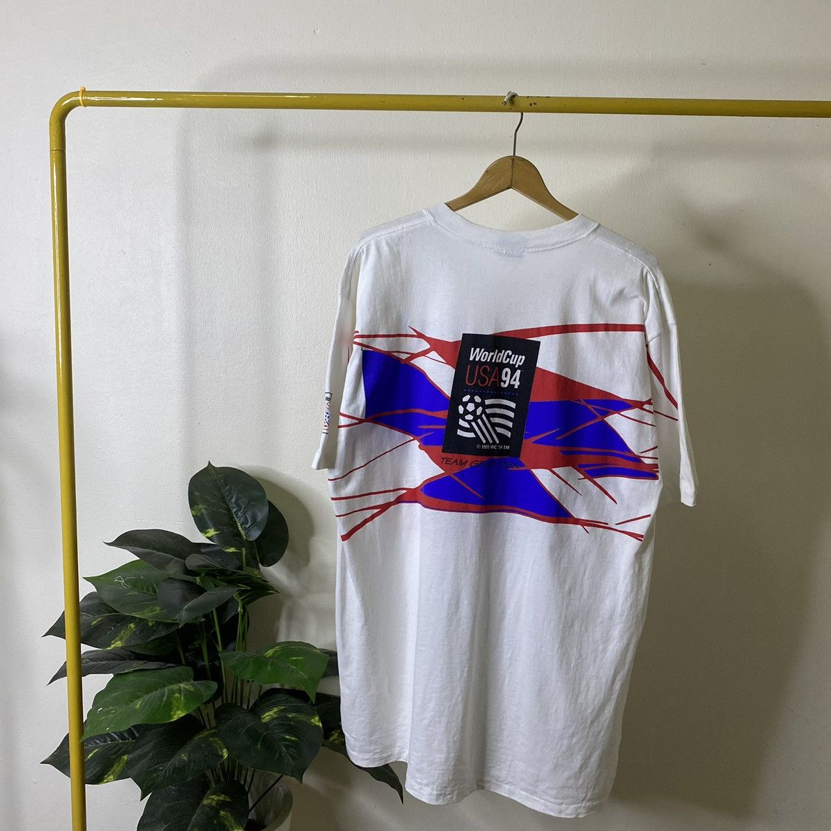 Vintage Vintage 1994 Fifa World Cup USA Los Angeles Team Gear USA T Size US XL / EU 56 / 4 - 7 Thumbnail