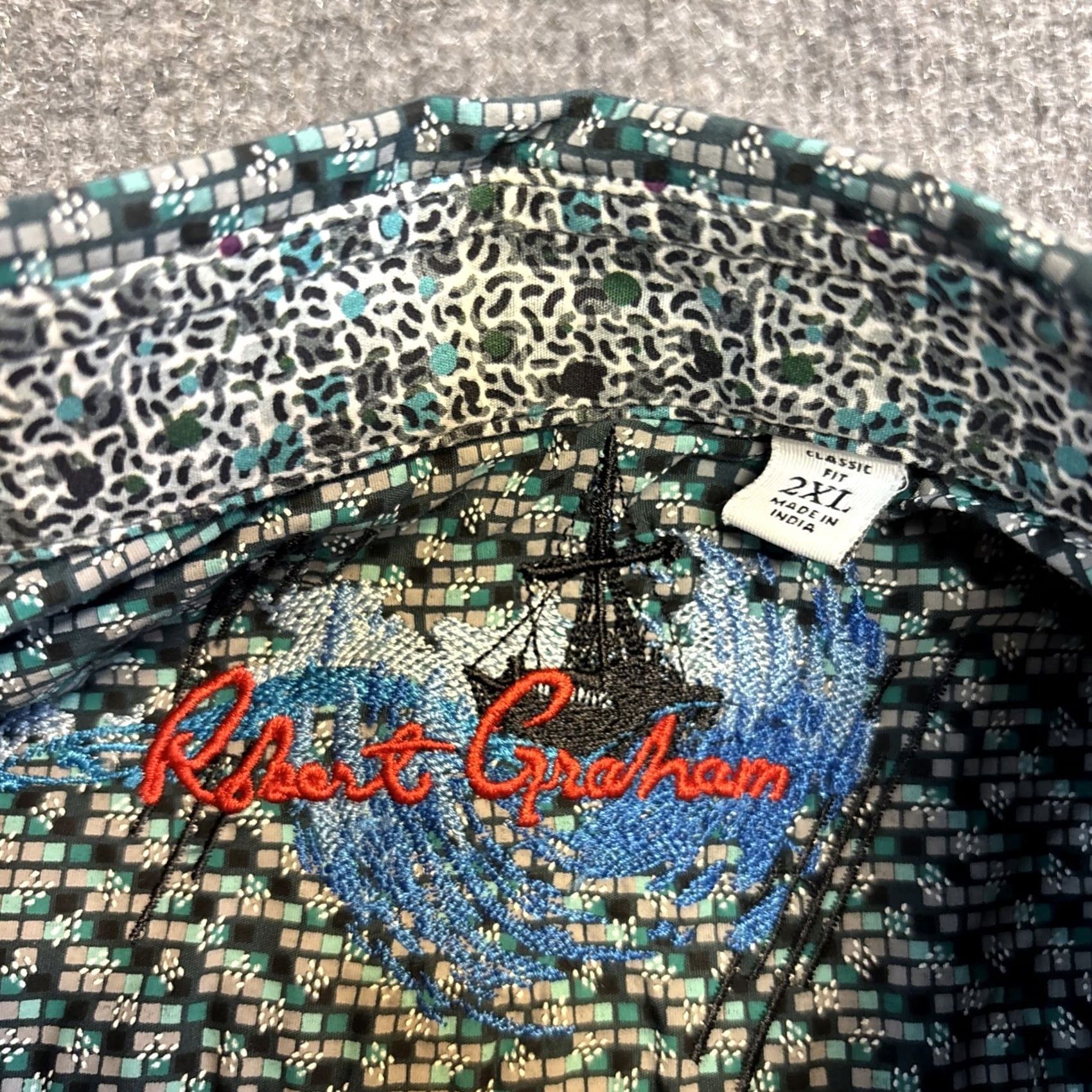 Robert Graham Robert Graham Men 2XL Grangeville Long Sleeve Classic Fit Sport Shirt Multicolor Size US XXL / EU 58 / 5 - 2 Thumbnail