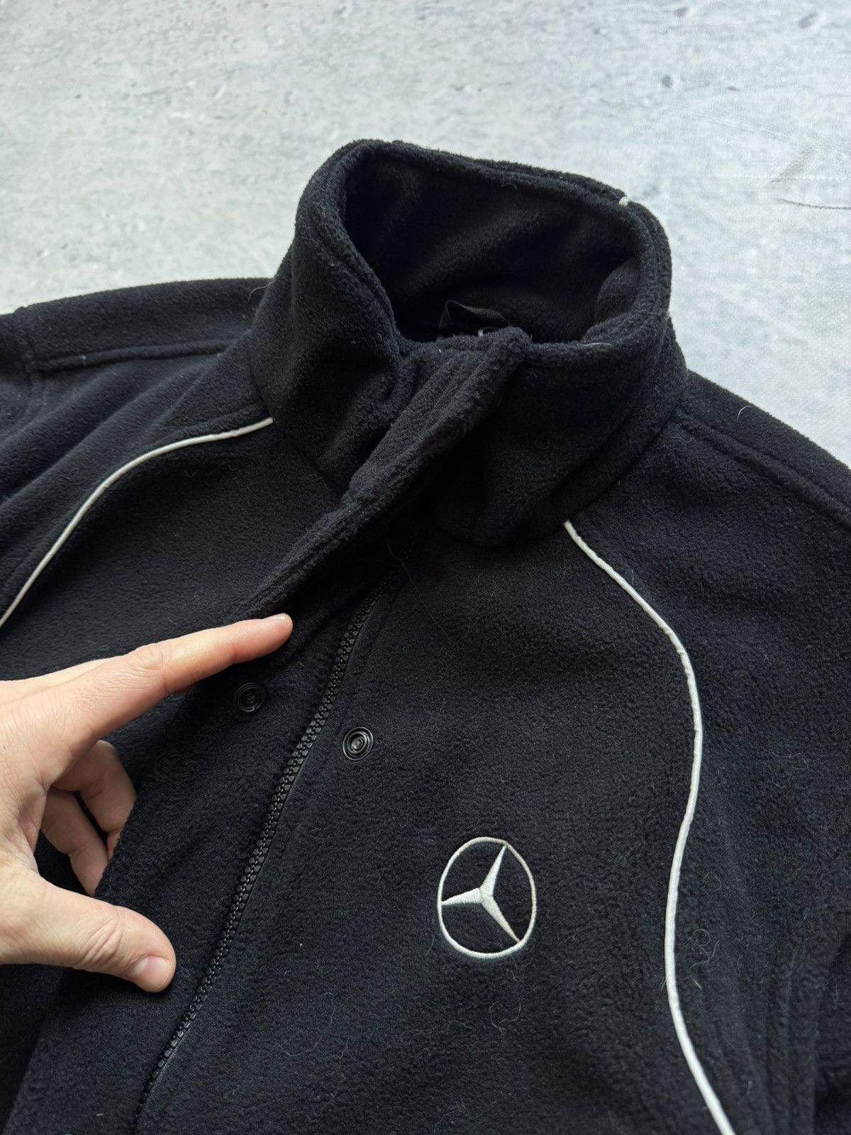 Mercedes-Benz × Vintage 🏎️Vintage Mercedes Benz fleece jacket zip Service Size US M / EU 48-50 / 2 - 4 Thumbnail
