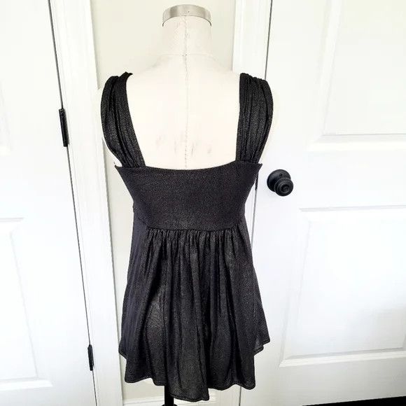 Express Metallic Sleeveless Empire-Waist Tunic Gift Party Size S / US 4 / IT 40 - 5 Thumbnail