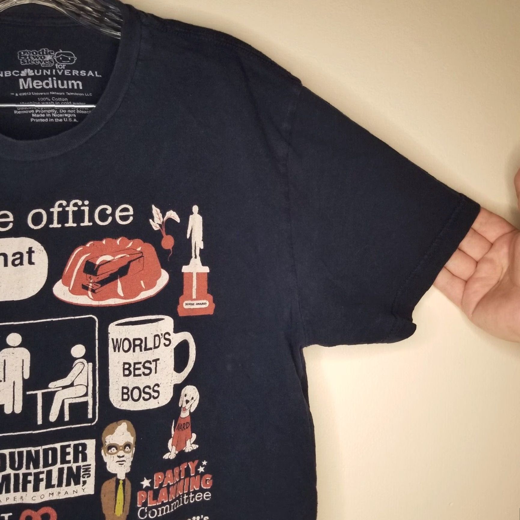 Vintage The Office Mens Blue Quotes Short Sleeve T-Shirt M Size US M / EU 48-50 / 2 - 4 Thumbnail