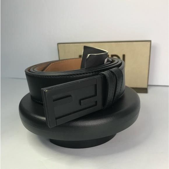 Fendi New Authentic Fendi Baguette FF Logo Buckle Leather Belt","d Size ONE SIZE - 9 Thumbnail