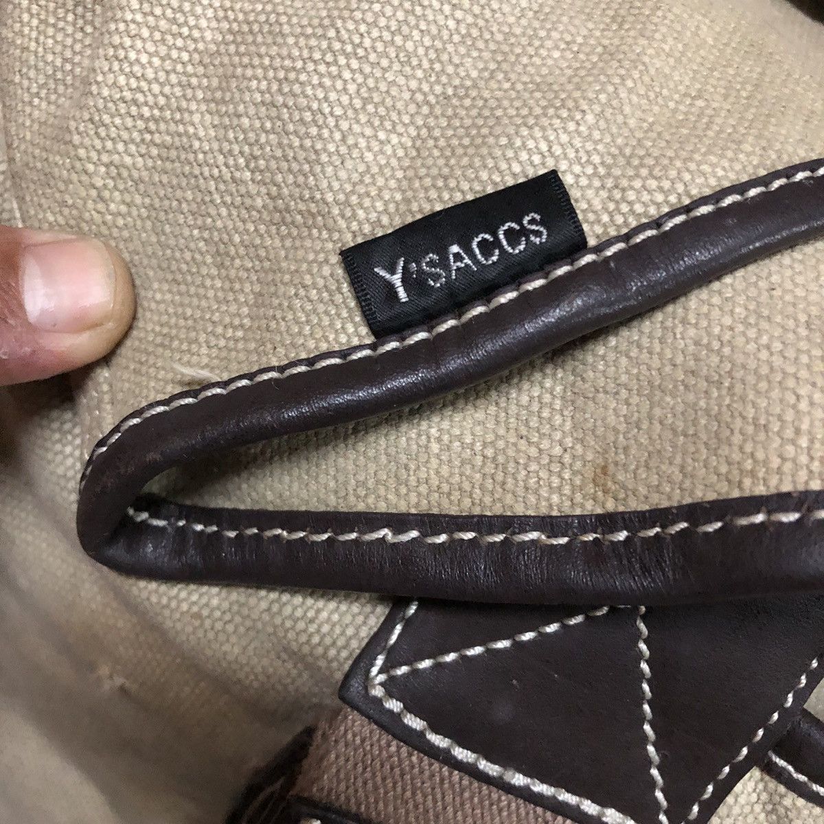 RARE !! Y’ACCS By Yohji Yamamoto duck canvas Tote Bag