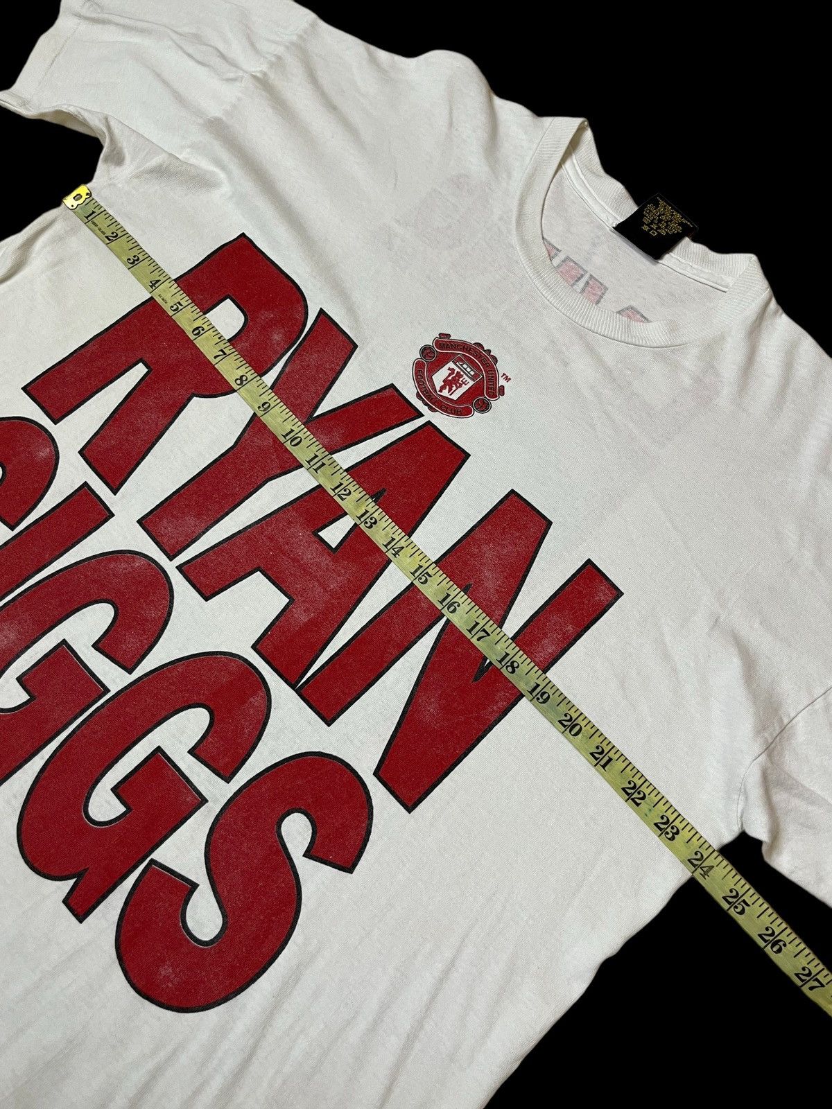 Vintage VINTAGE 90s RYAN GIGGS MANCHESTER UNITED BIG PRINT T SHIRT Size US XXL / EU 58 / 5 - 9 Thumbnail
