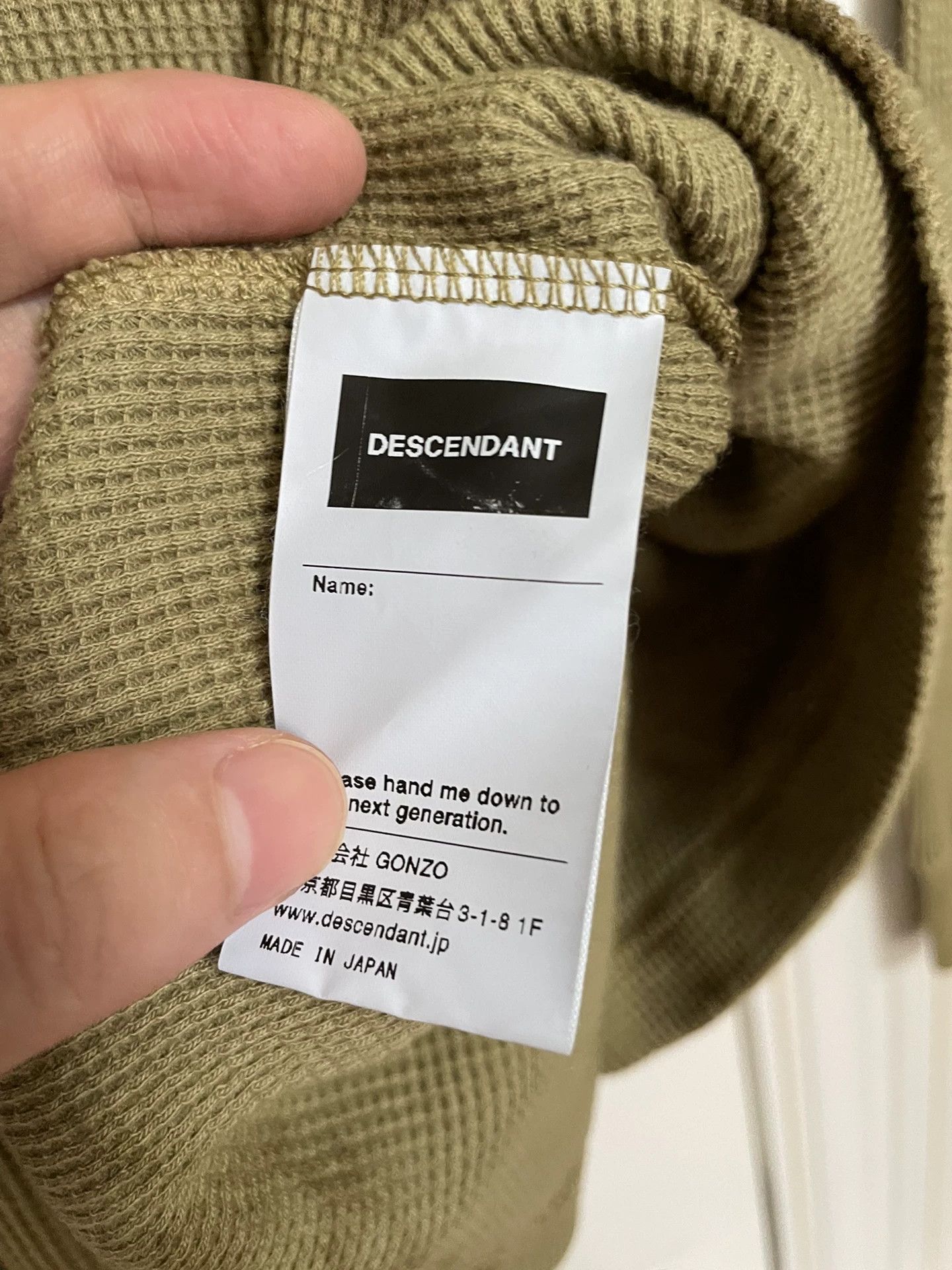 Descendant DESCENDANT Smoke Tie Dye Waffle LS Tee Size M Worn Once Size US M / EU 48-50 / 2 - 7 Thumbnail
