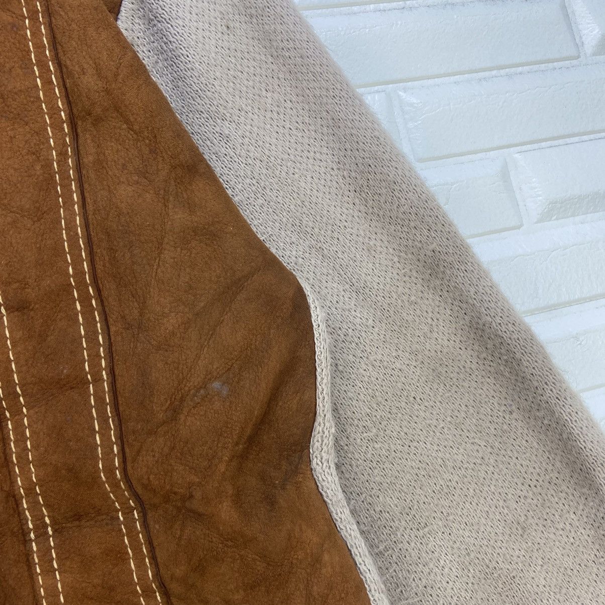 Leather × Vintage Vintage 60s Campus Made in USA Leather + Knitwear Jacket Size US S / EU 44-46 / 1 - 7 Thumbnail