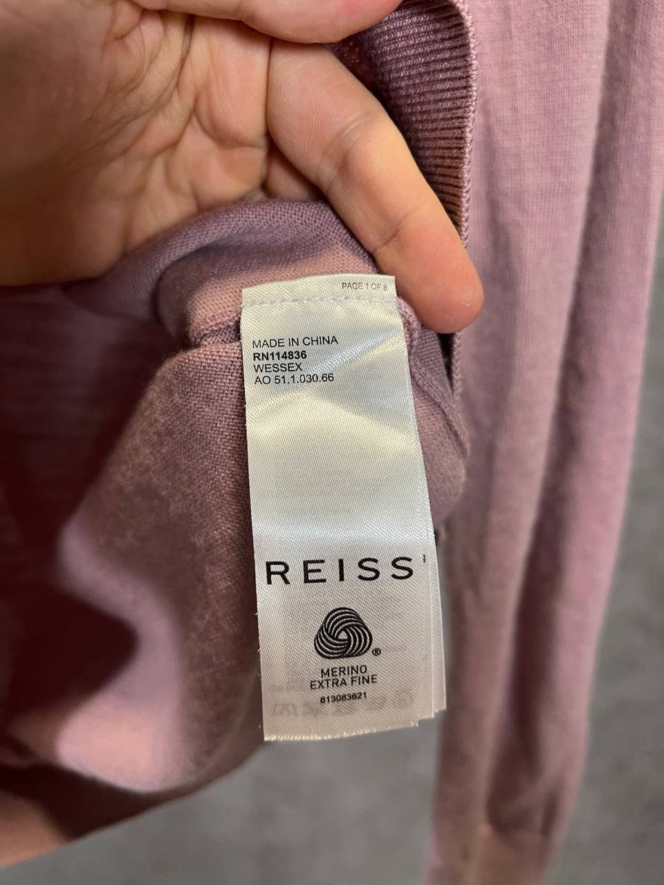 Reiss Reiss extra fine wool designer sweater Size US S / EU 44-46 / 1 - 4 Thumbnail