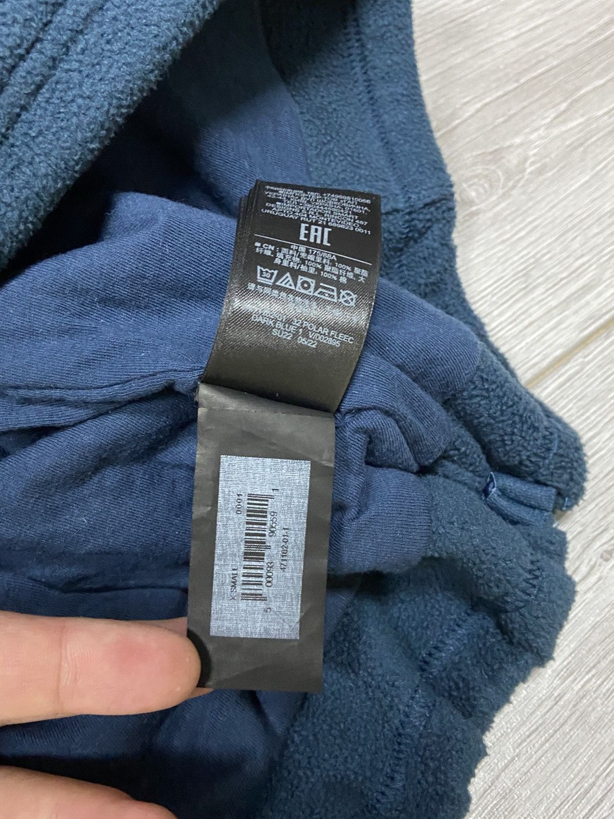 Kanye West Yeezy Gap Balenciaga Polar Fleece double Hoodie centr logo Size US L / EU 52-54 / 3 - 6 Thumbnail