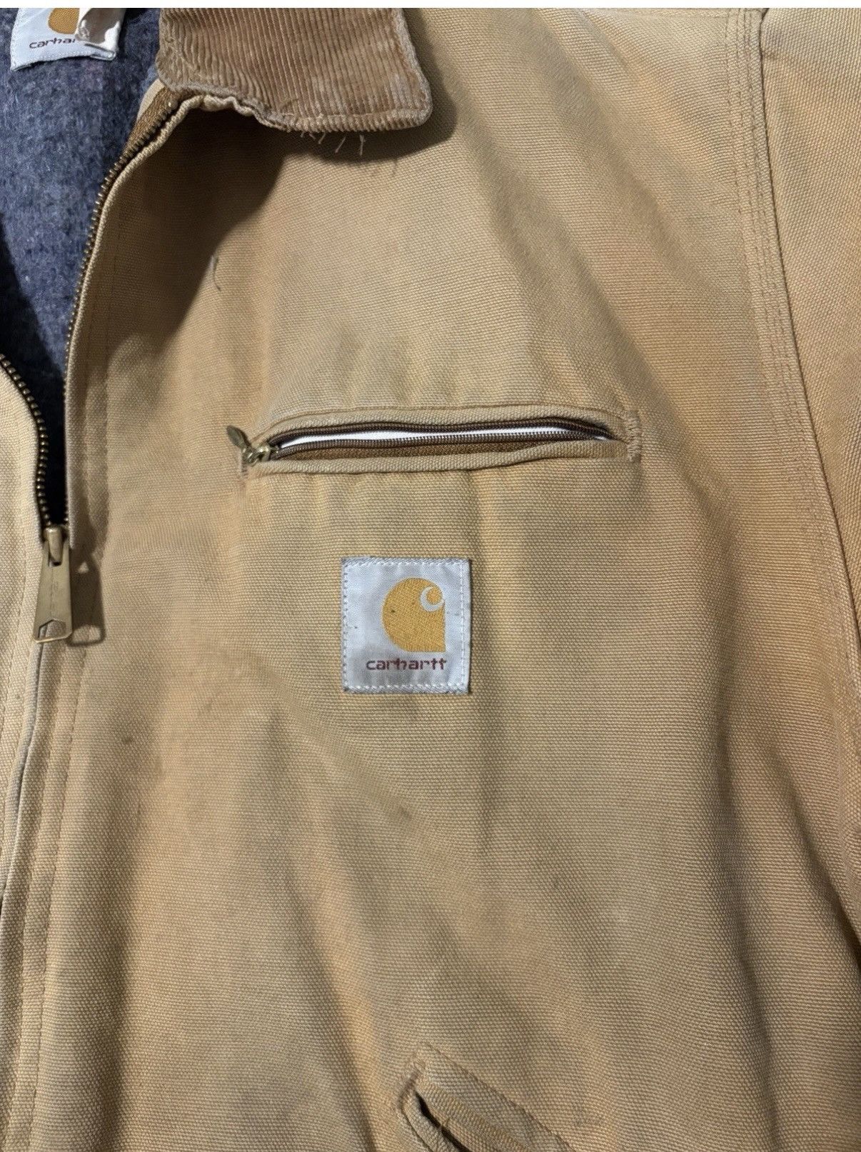 Carhartt Vintage Carhartt 6 BLJ tan detroit canvas blanket lining Size US S / EU 44-46 / 1 - 10 Thumbnail
