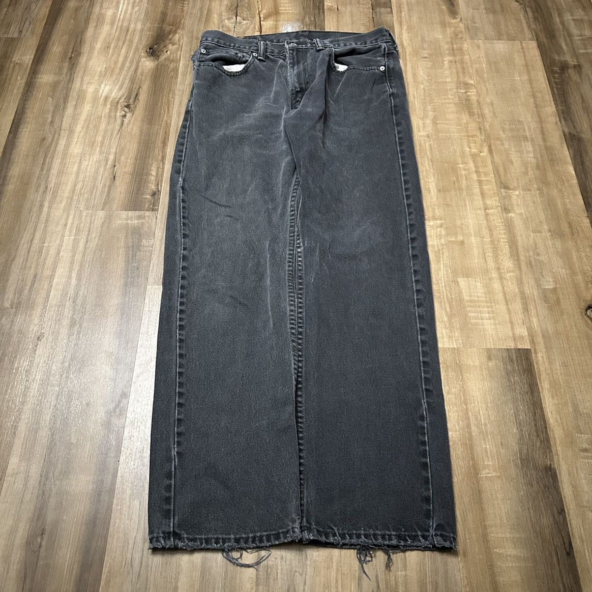 Levi's Vintage Clothing Vintage Y2K Levis Black Grunge Streetwear Denim Jeans 32x28 Size US 32 / EU 48 - 2 Thumbnail