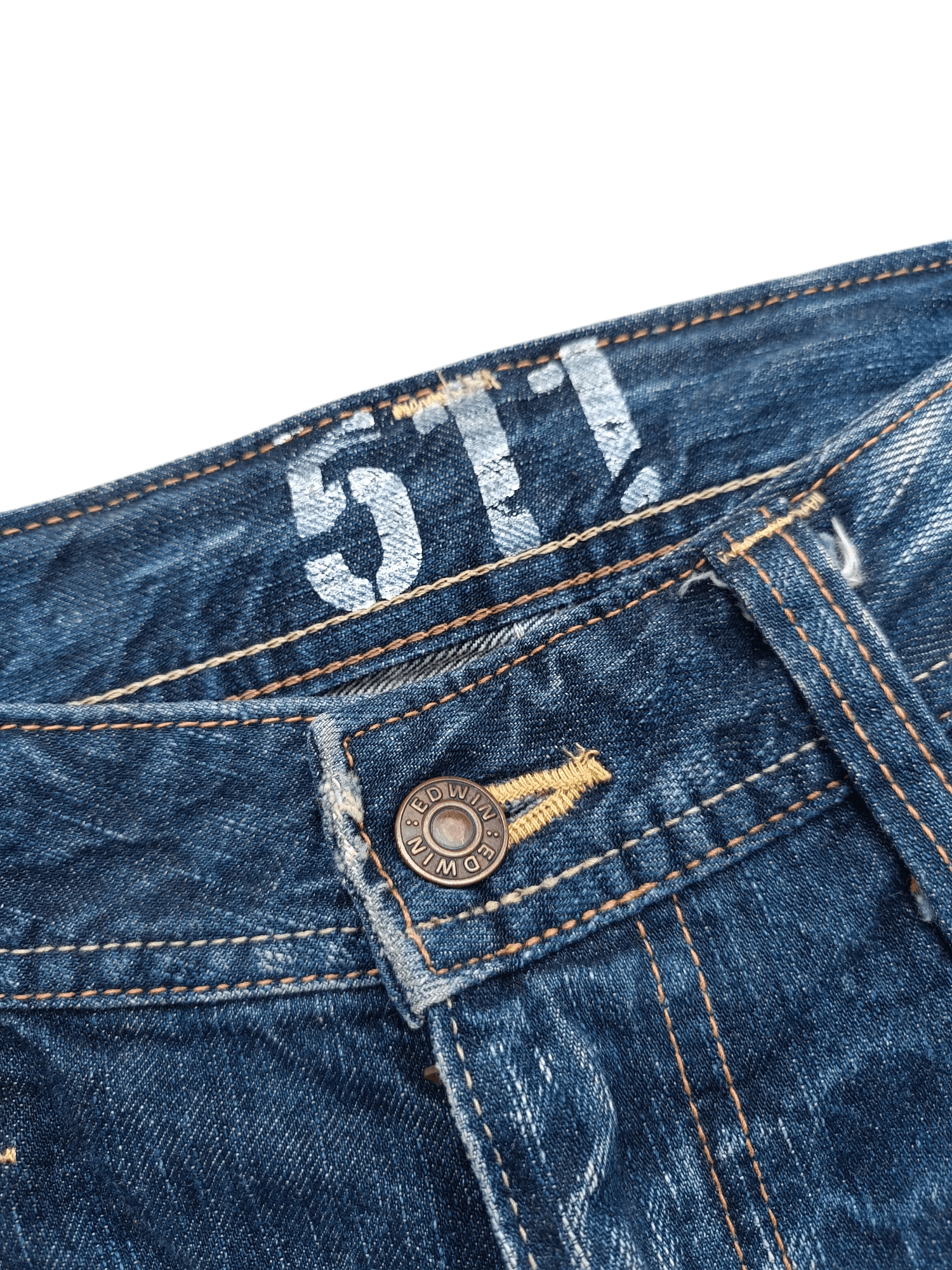 Edwin × Japanese Brand Flare💥Vintage 511 RV Edwin Japan Denim Size US 34 / EU 50 - 16 Thumbnail