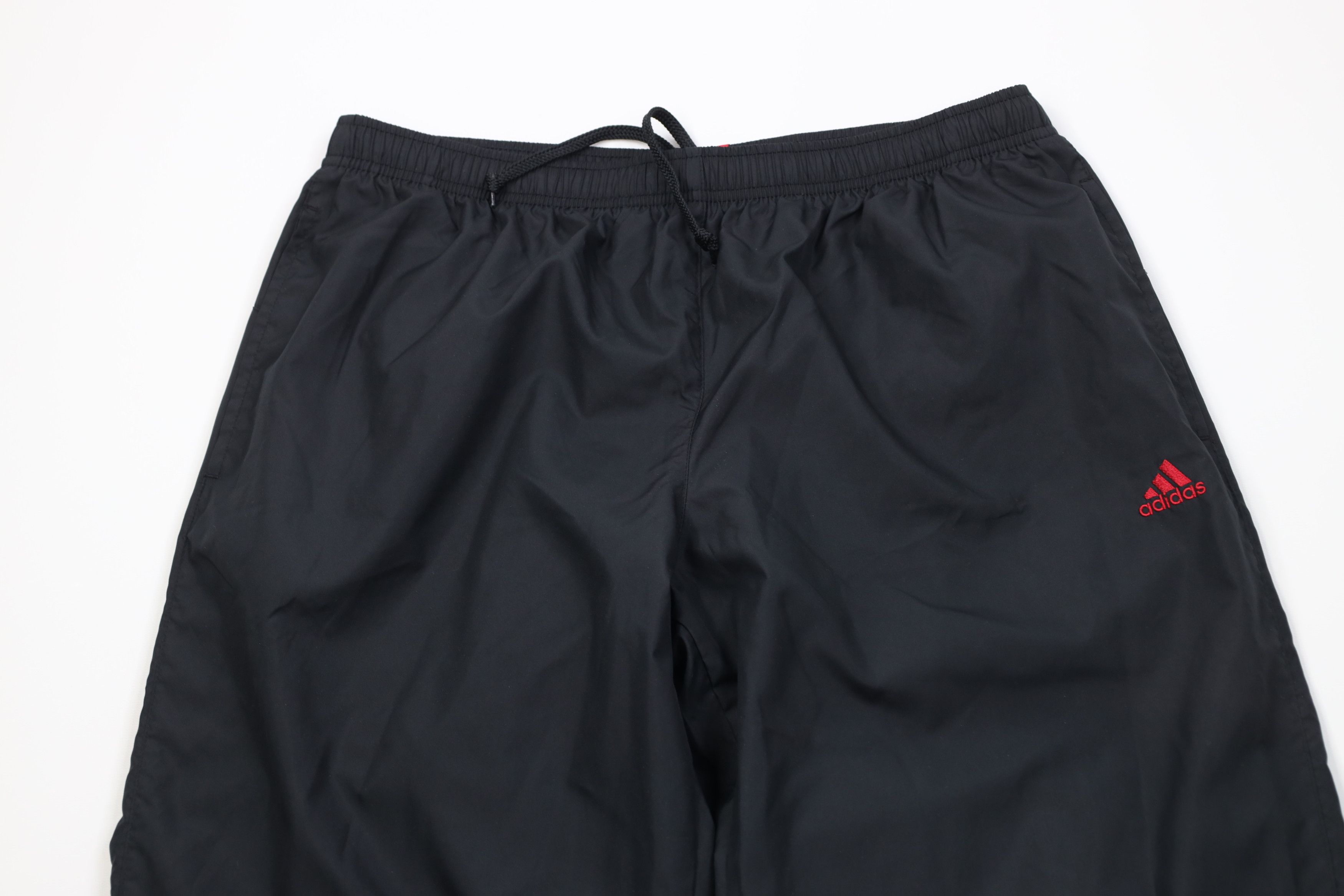 Adidas Vintage Y2K Adidas Spell Lined Wide Leg Windbreaker Pants Size 30" / US 8 / IT 44 - 2 Thumbnail