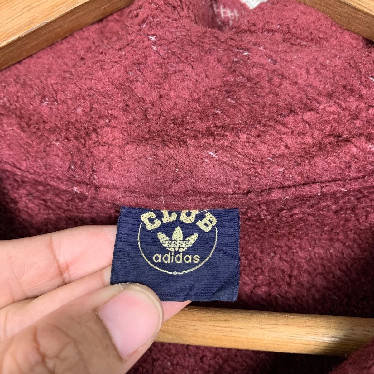 Adidas ADIDAS CLUB Embroidery Logo Fleece Lined Sweatshirt 1567-C70 Size US M / EU 48-50 / 2 - 9 Thumbnail