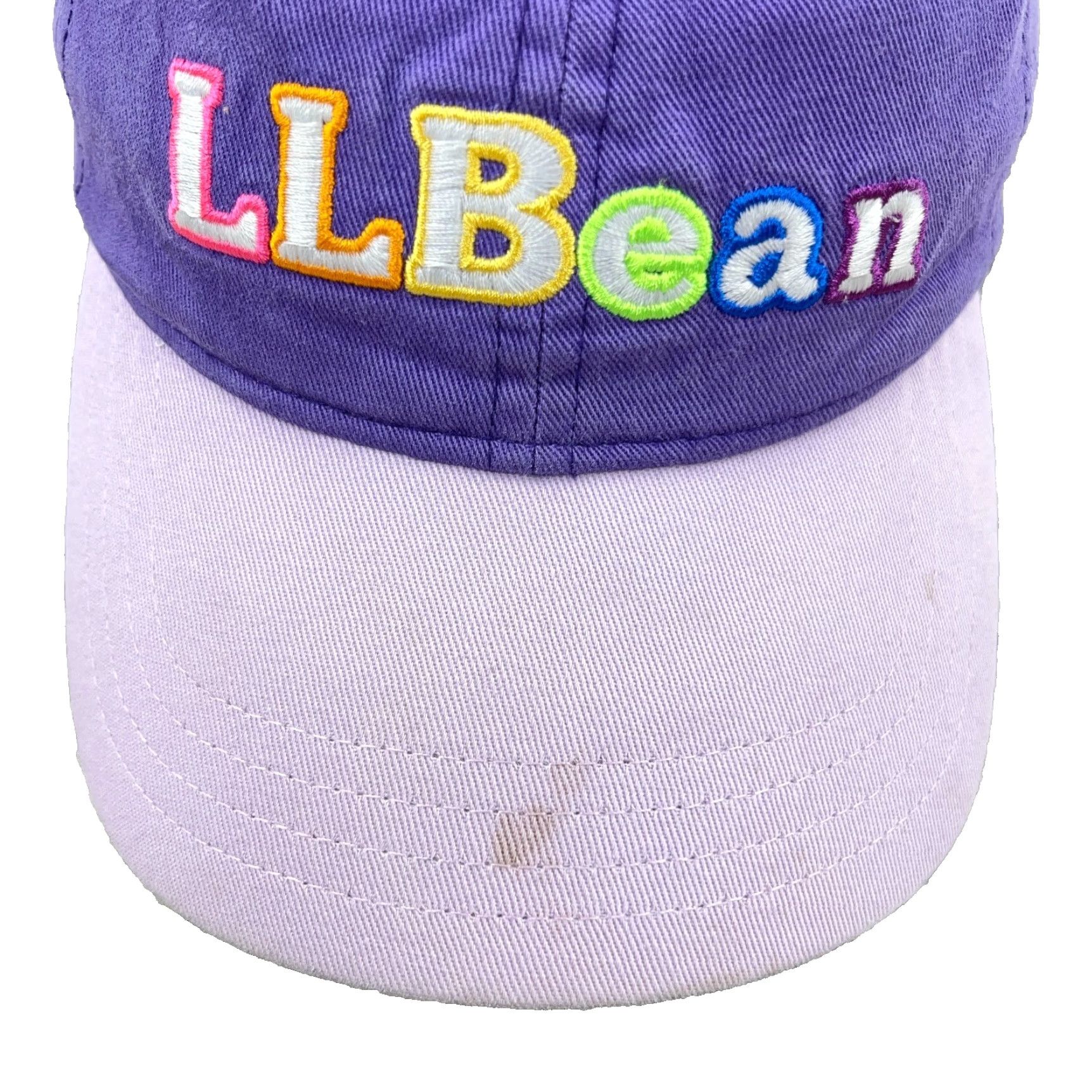 Vintage L.L. Bean Adjustable Baseball Cap Womens Purple Twill Hat Logo Casual Size ONE SIZE - 2 Thumbnail