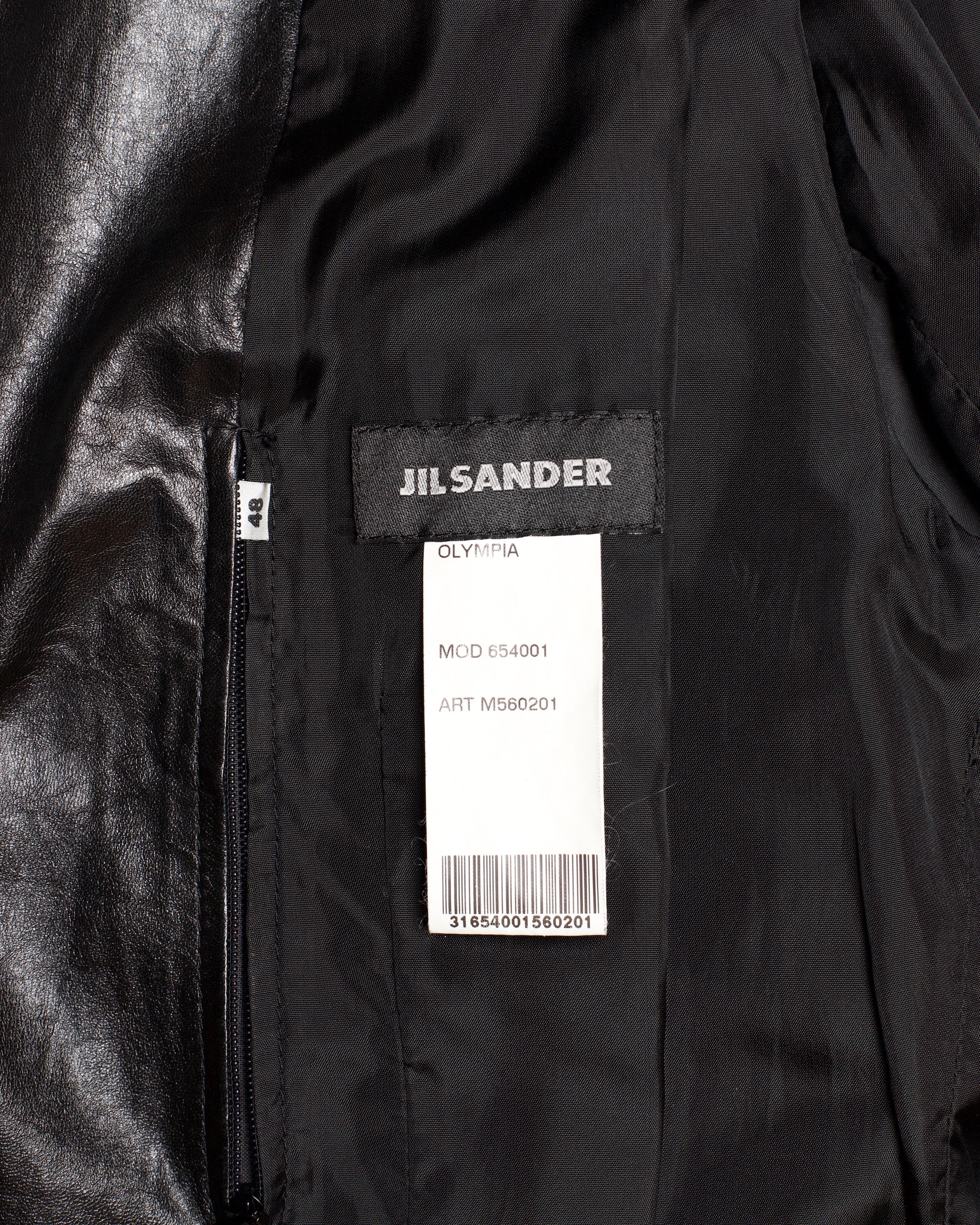 Jil Sander Jil Sander by Raf Simons Leather Blazer Size US M / EU 48-50 / 2 - 4 Thumbnail