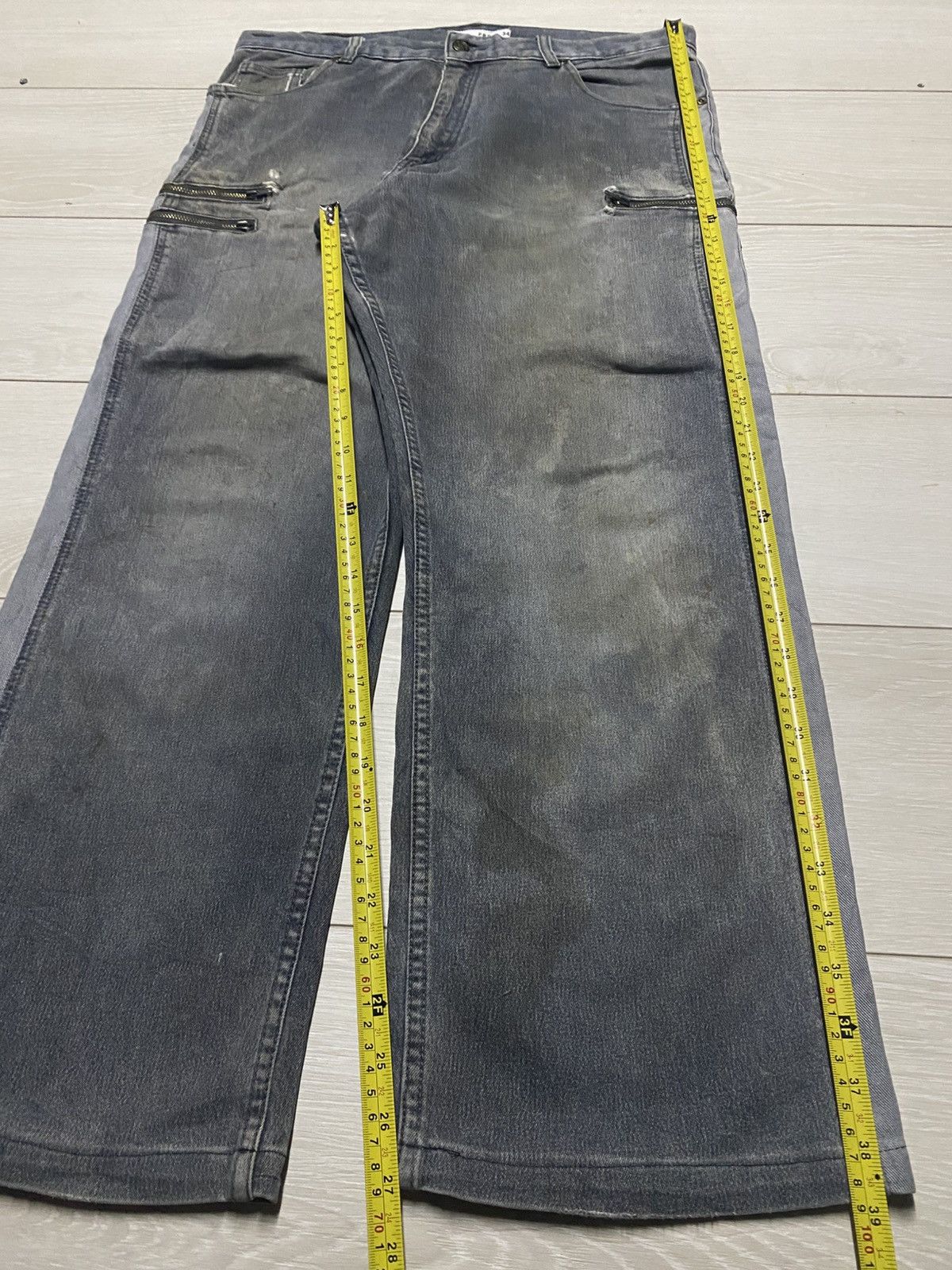 Japanese Brand Vintage Japanese Brand FRP Ozone Rock Style Baggy Jeans Size US 35 - 11 Thumbnail