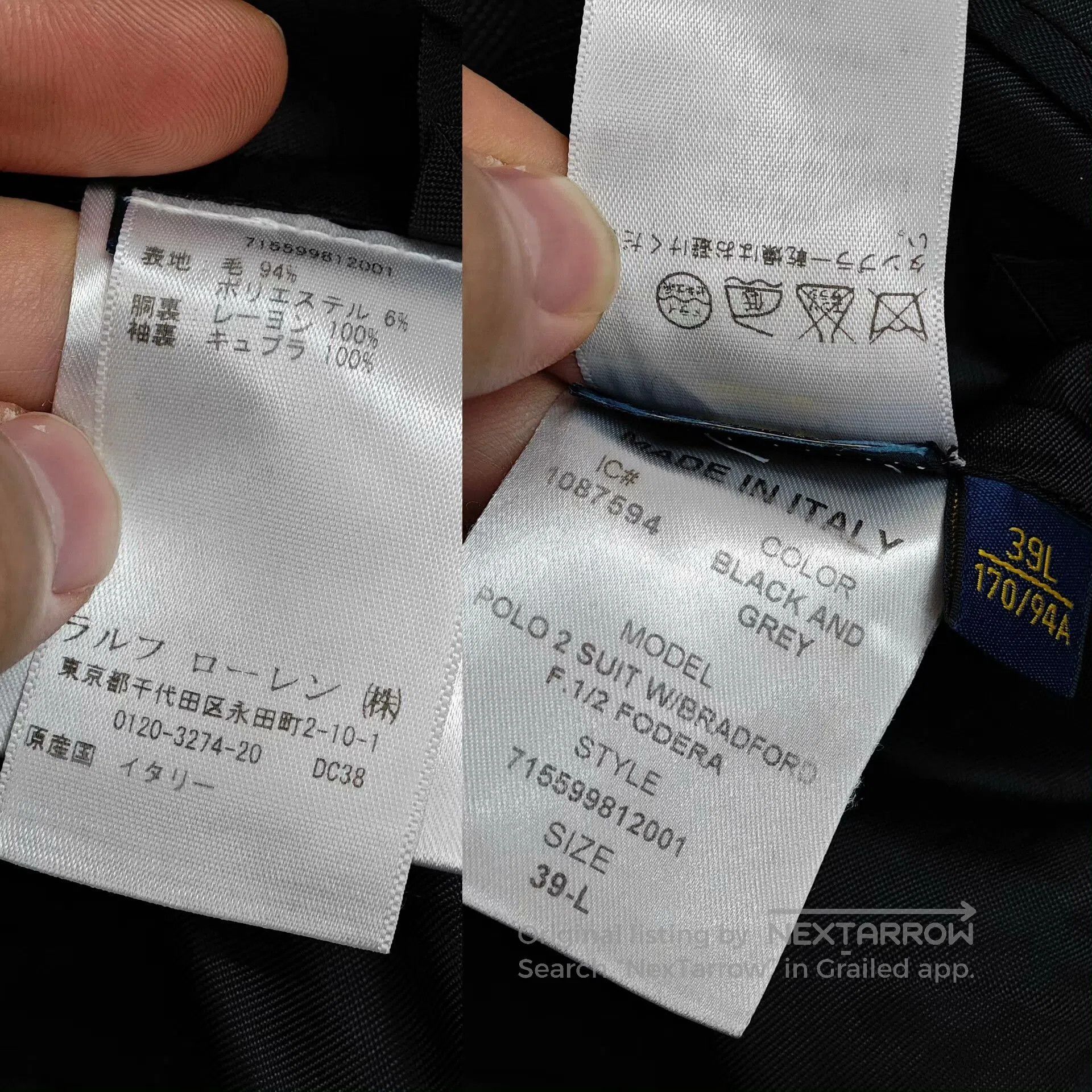 Polo Ralph Lauren Ralph Lauren Gray Wool Blazer. Size US L / EU 52-54 / 3 - 9 Thumbnail