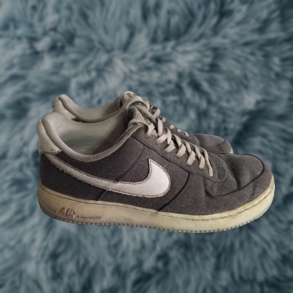 Nike Nike Air Force 1 Low Recycled Canvas Men 9.5 Iron Grey CN0866-002 Nike Air Force 1 Low Men Sneaker Gray Iron Grey Recycled Canvas 9.5 Mens Size US 10 / EU 43 - 1 Thumbnail