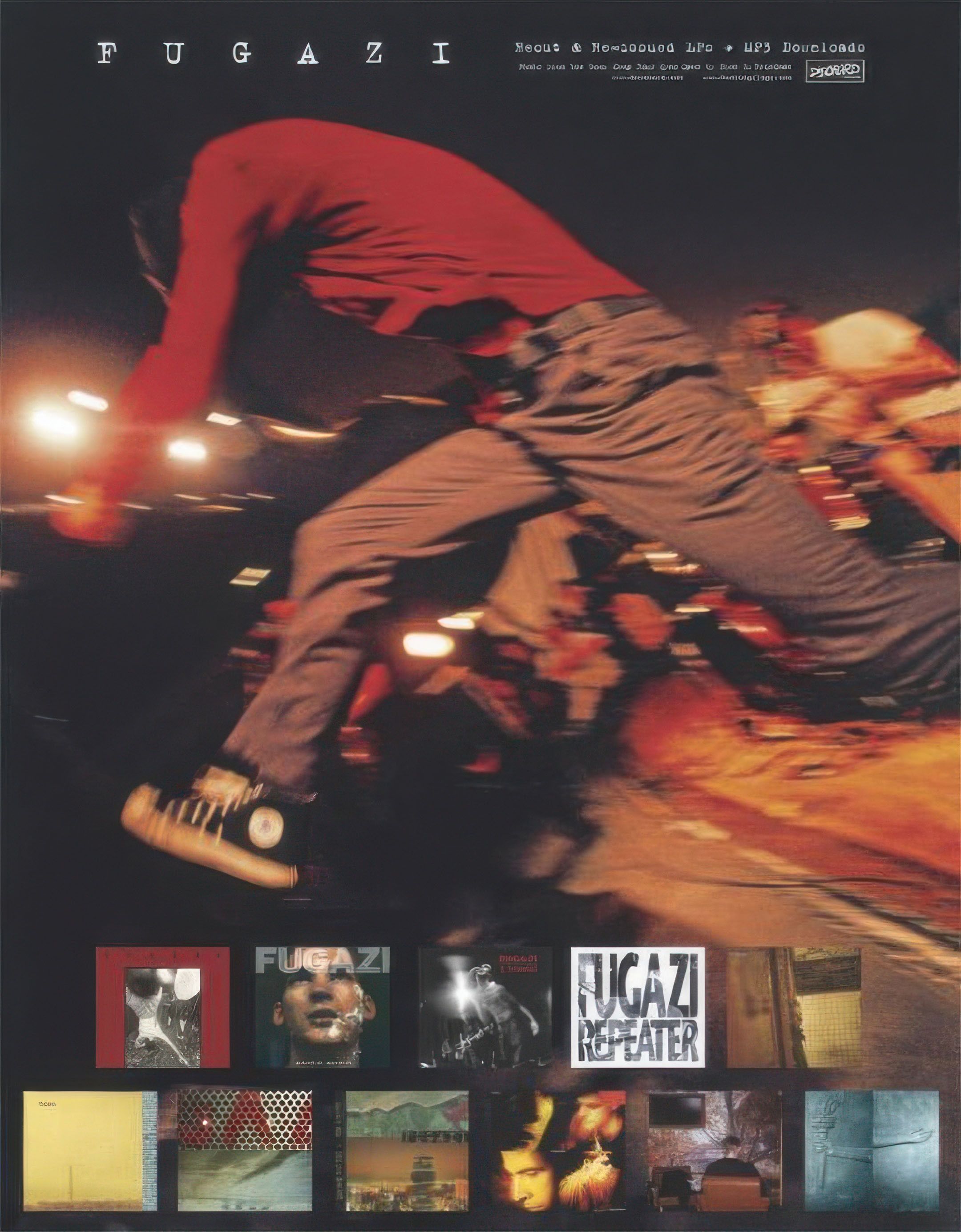 Band Tees Fugazi Poster Print Tee Gift Vintage Music Band Merch Size ONE SIZE - 5 Thumbnail