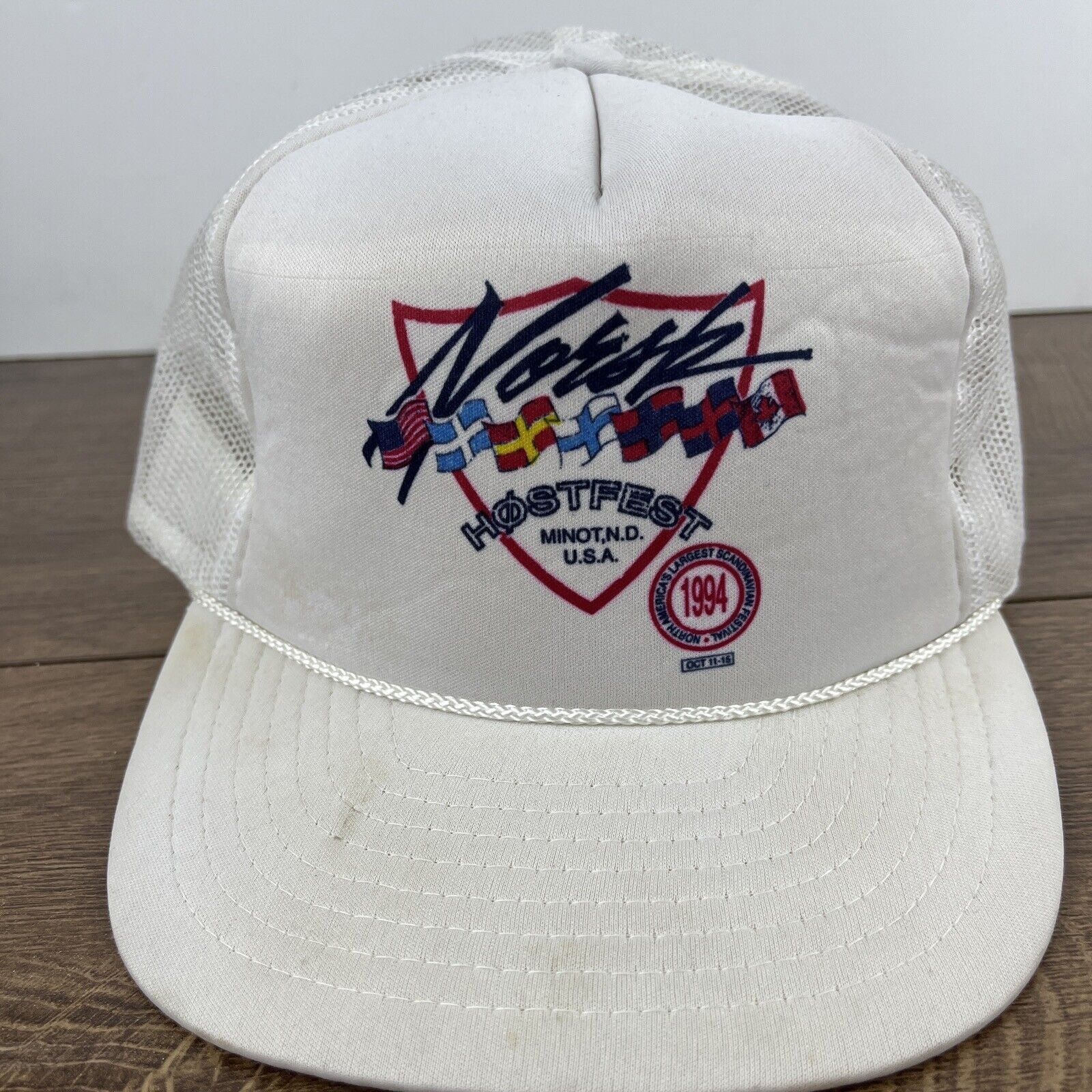 Other Hostfest Hat Hostfest Hat Snapback White Adjustable Hat Adul Size ONE SIZE - 5 Thumbnail