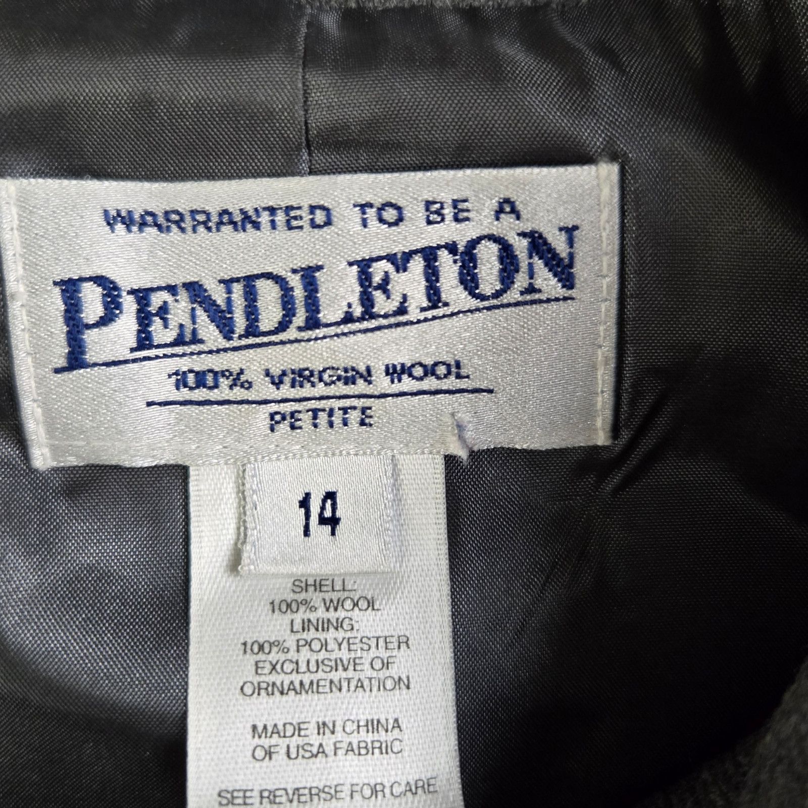 Pendleton Vintage Pendleton Gray Embroidered Wool Jacket Size 14 Size XL / US 12-14 / IT 48-50 - 6 Thumbnail