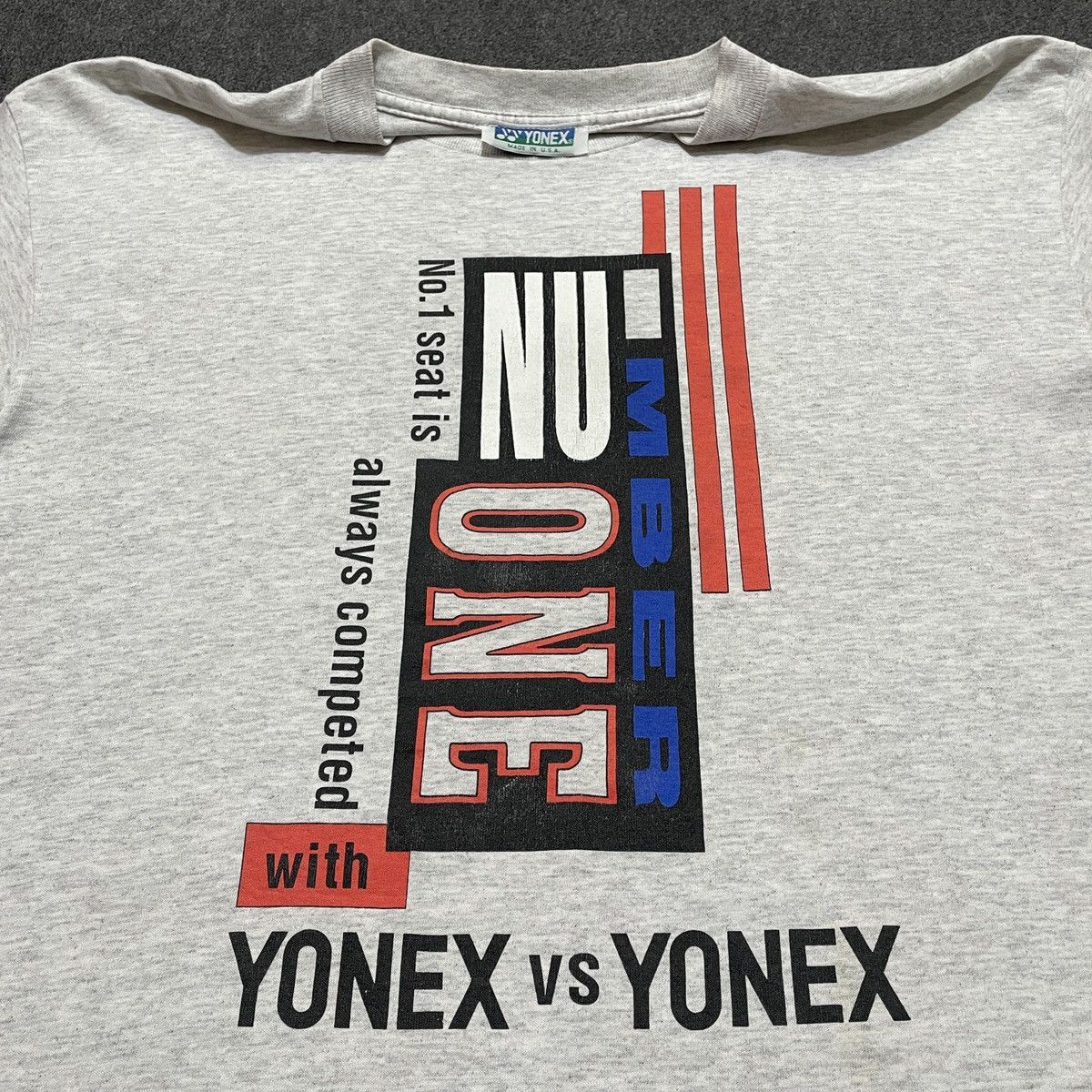 Japanese Brand Vintage Yonex vs Yonex Number One T-shirt Size US L / EU 52-54 / 3 - 3 Thumbnail