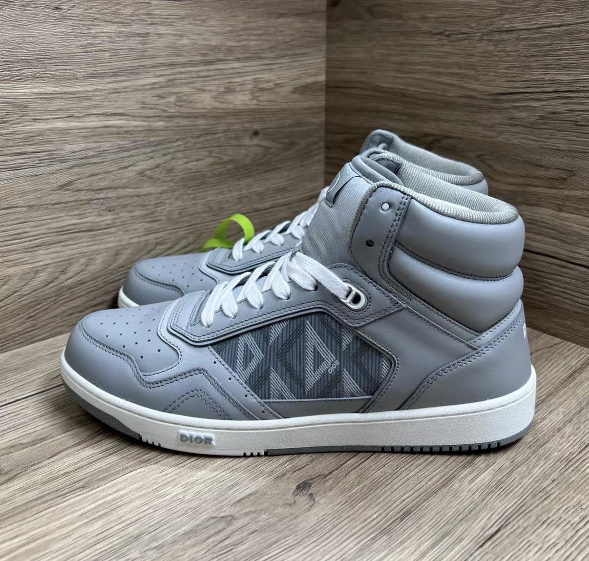 Dior Dior B27 Grey CD High-top Sneakers J41 Size US 9.5 / EU 42-43 - 1 Thumbnail