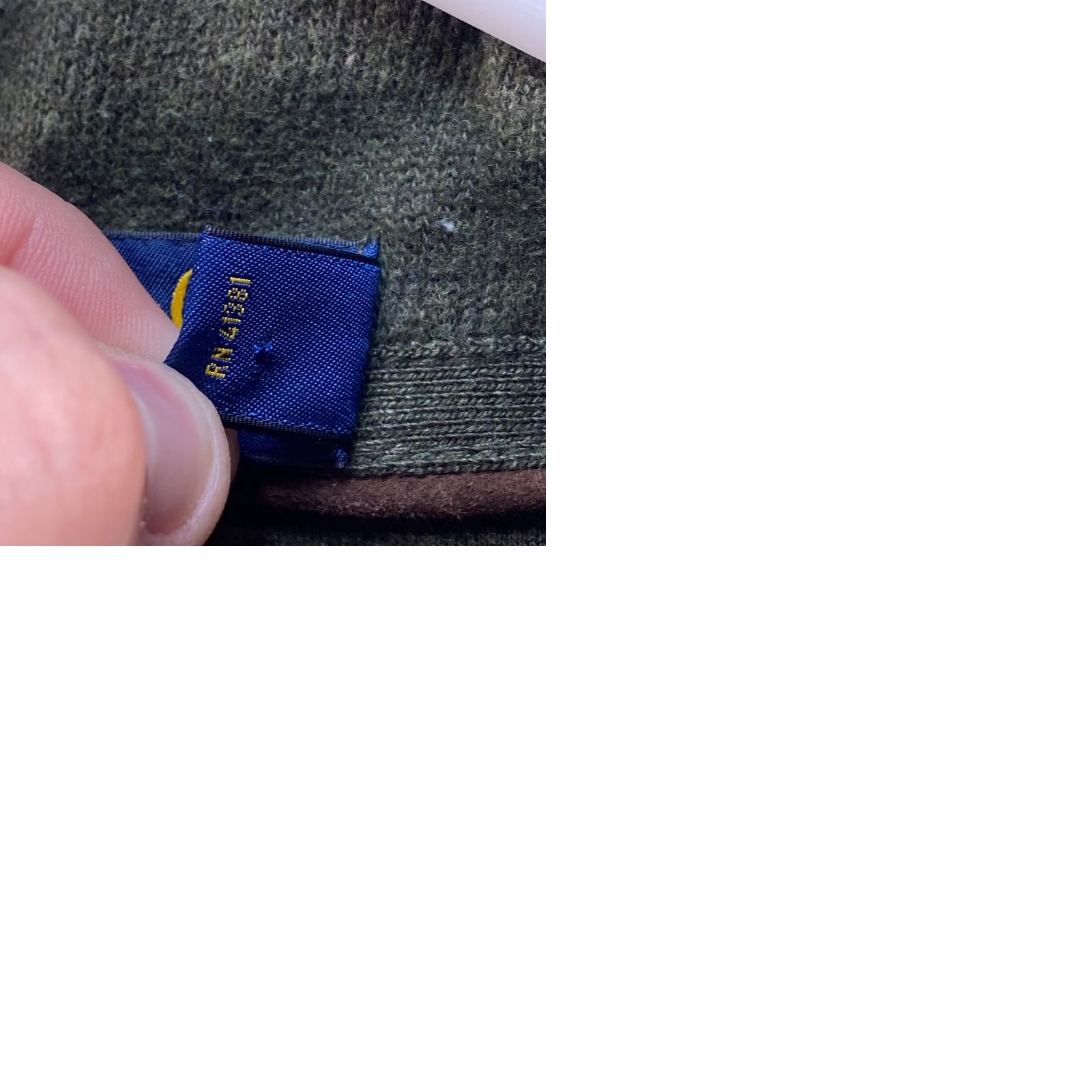 Polo Ralph Lauren VINTAGE Polo Ralph Lauren Green Mens M Sweater Shawl Collar Elbow Patches Size US M / EU 48-50 / 2 - 9 Thumbnail