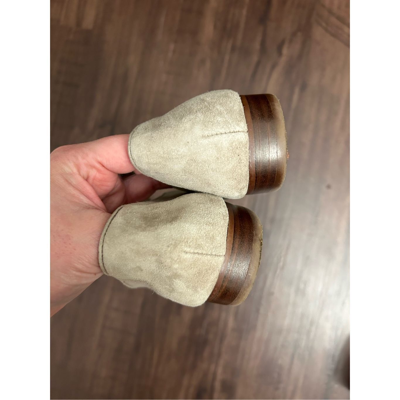 Karl Lagerfeld Karl Lagerfeld Paris Bari Leather Loafers Taupe Shoes, Size Size US 6 / IT 36 - 7 Thumbnail