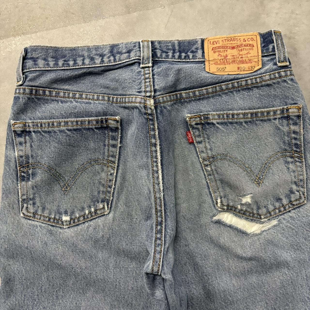 Levi's Vintage Y2K/2000s Grunge Distressed Levi’s Denim Jeans! Size US 30 / EU 46 - 7 Thumbnail