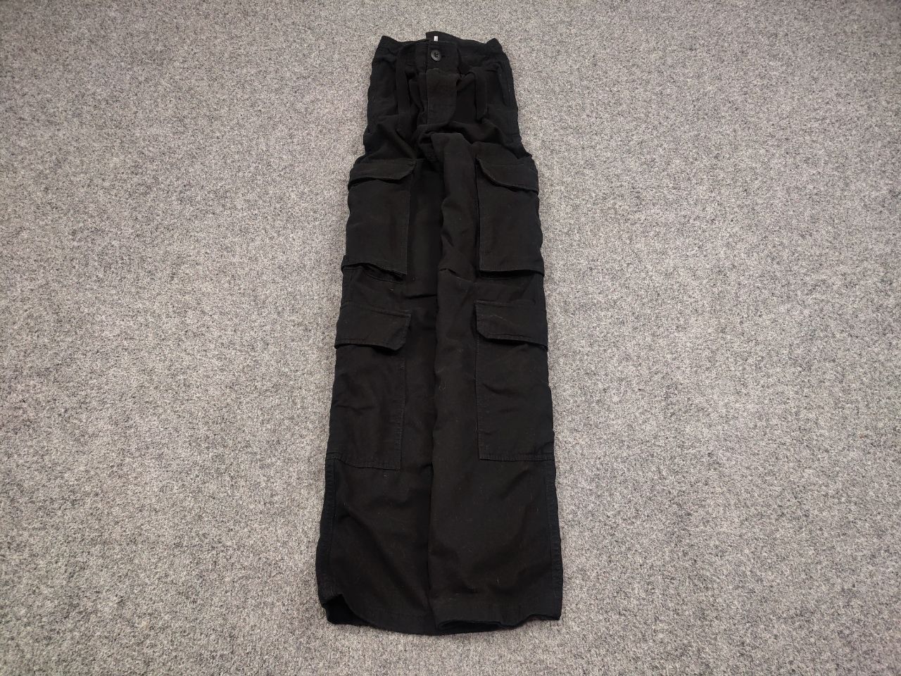 Japanese Brand Vintage Japanese Black Baggy Cargo Trouser Pants Y2K Style Size US 30 / EU 46 - 2 Thumbnail