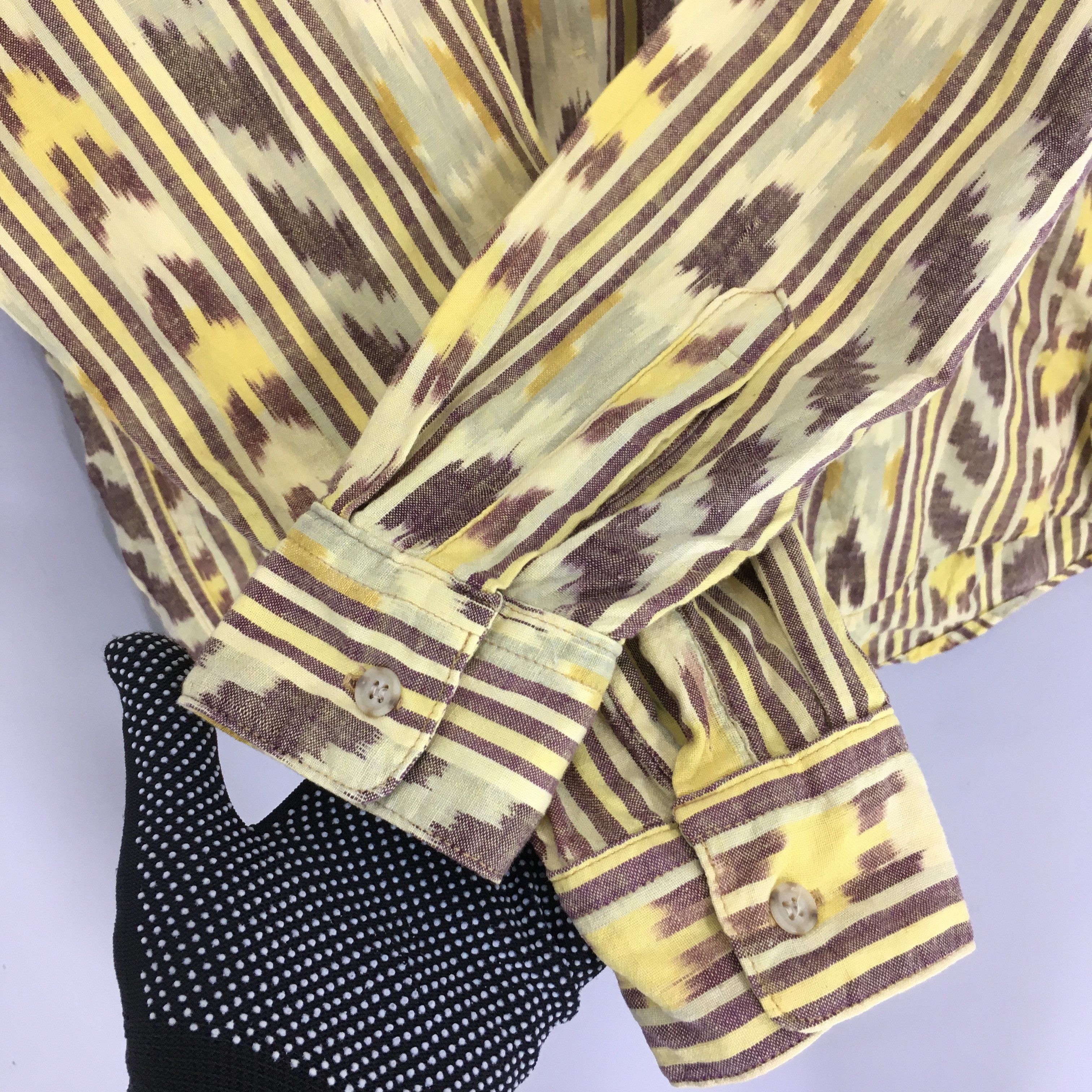 Cowboy Equipment × Flannel × Vintage Vintage 90s Tribal Aztec Navajo Pattern Flannel Shirt Medium Size US M / EU 48-50 / 2 - 4 Thumbnail