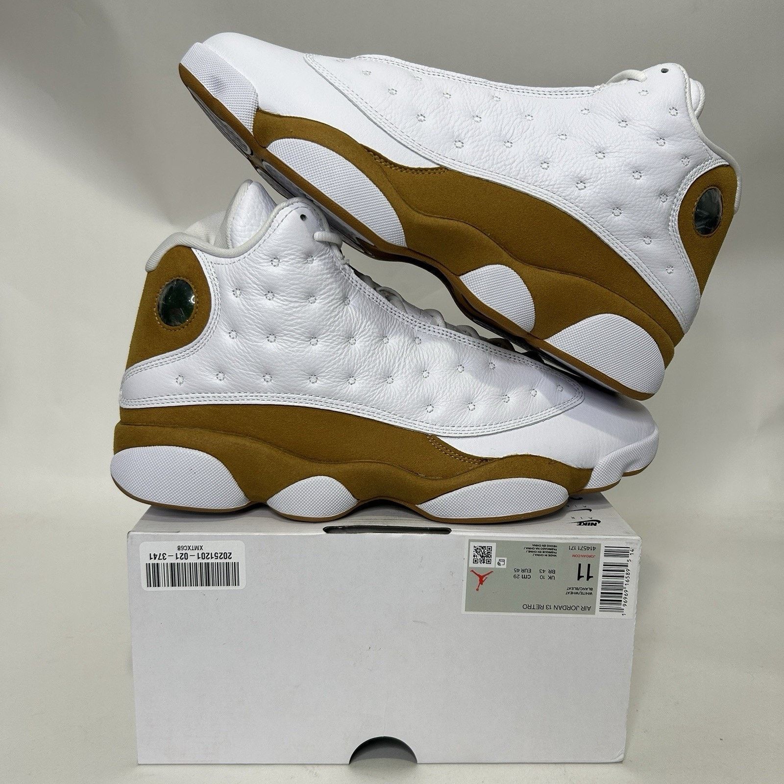 Jordan Brand Nike Air Jordan 13 Retro “Wheat White” 2023 Size US 10 / EU 43 - 1 Thumbnail