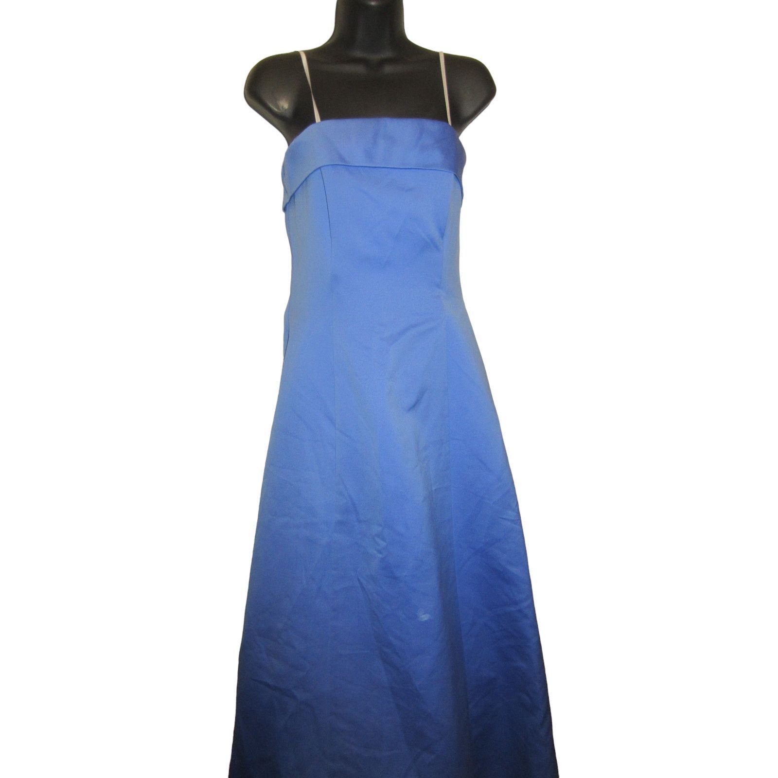 Other Urban Girl Nites Strapless Satin Gown Blue Prom Dress 9/10 Size M / US 6-8 / IT 42-44 - 2 Thumbnail