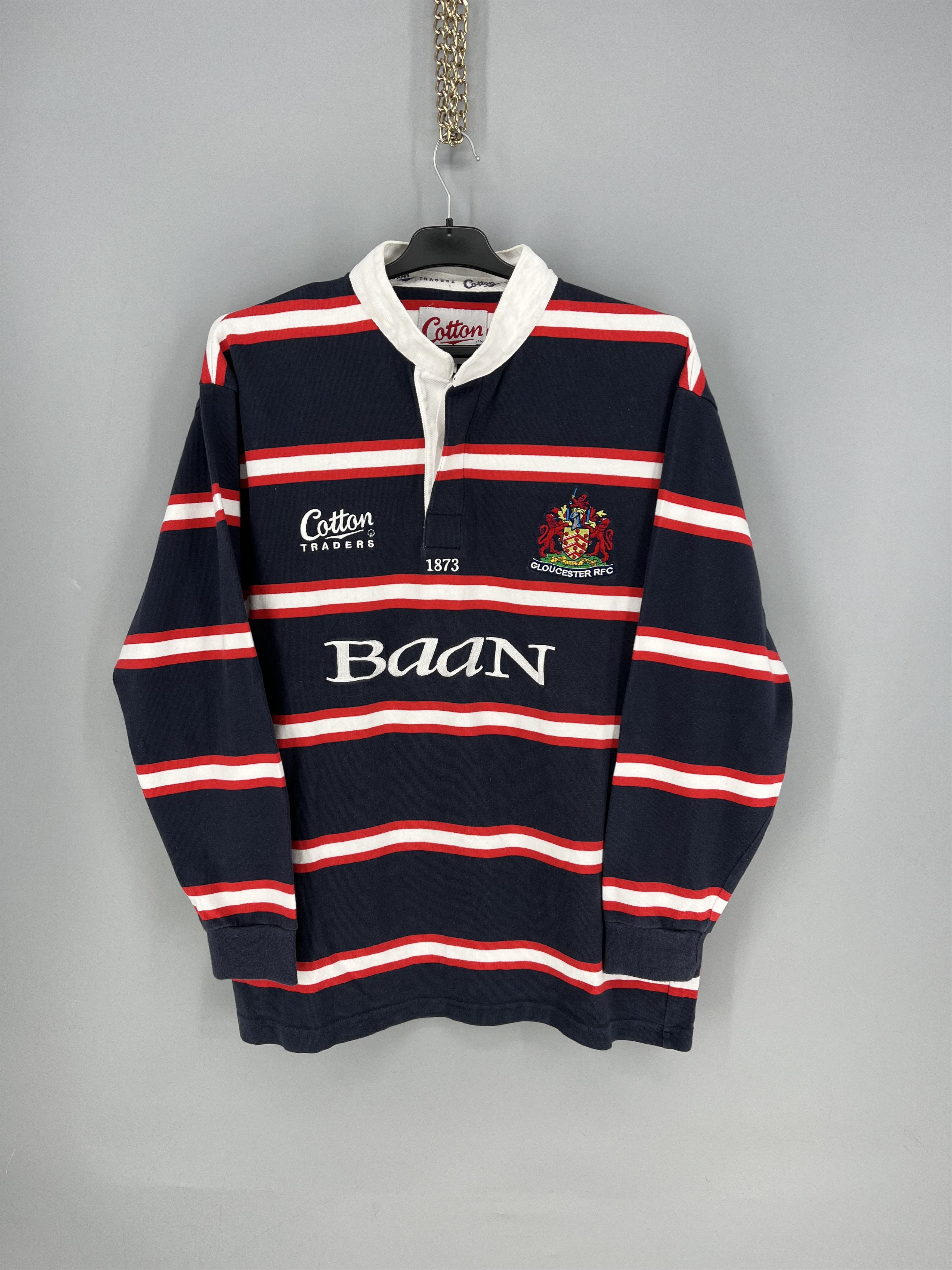 Cotton Traders 2002 2003 Gloucester Rugby Pro Away Shirt Long Sleeve Size L Size US L / EU 52-54 / 3 - 1 Thumbnail