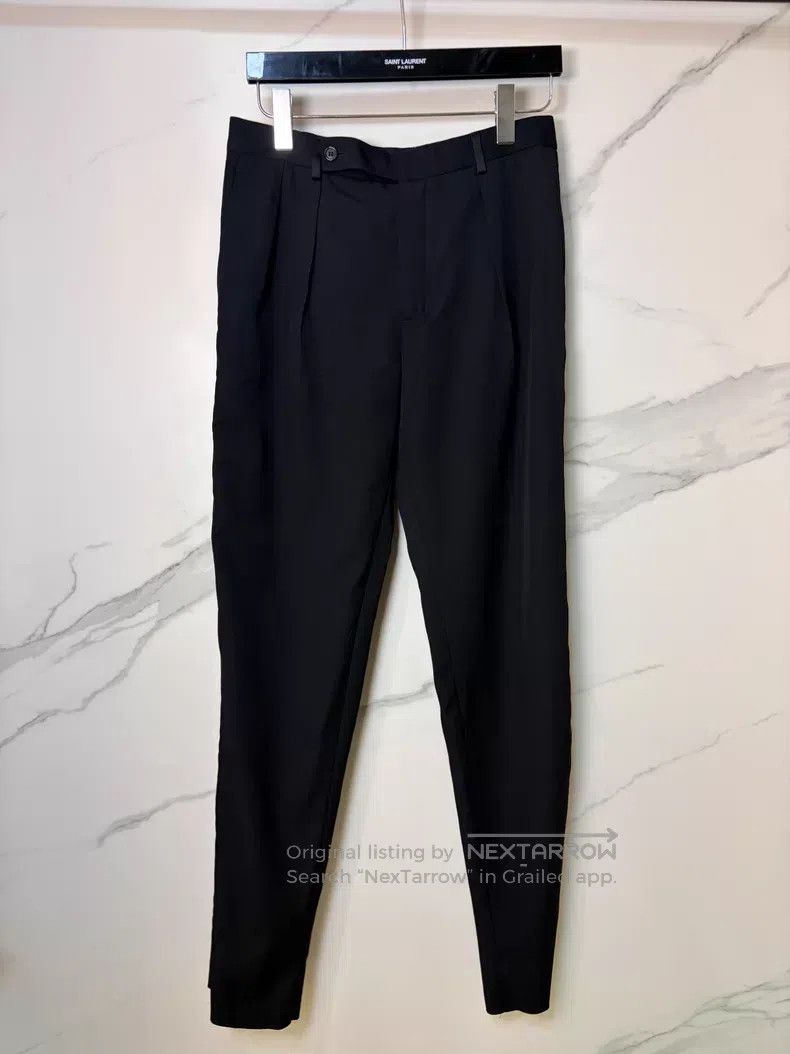 Saint Laurent Paris Saint Laurent Paris Black Basic Trousers Size US 30 / EU 46 - 1 Thumbnail