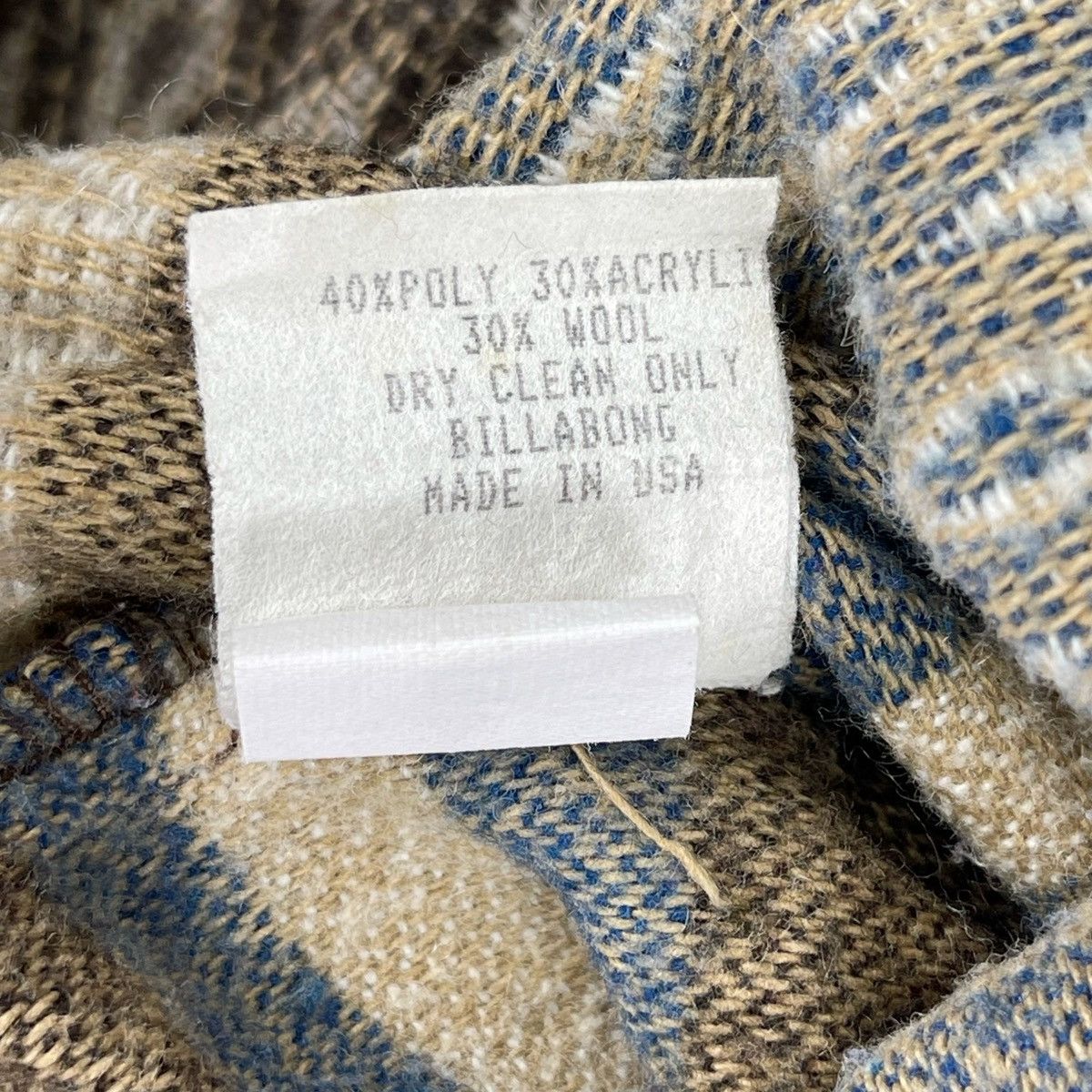 Billabong × Vintage 90’s Billabong Native Flannel Size US XL / EU 56 / 4 - 10 Thumbnail