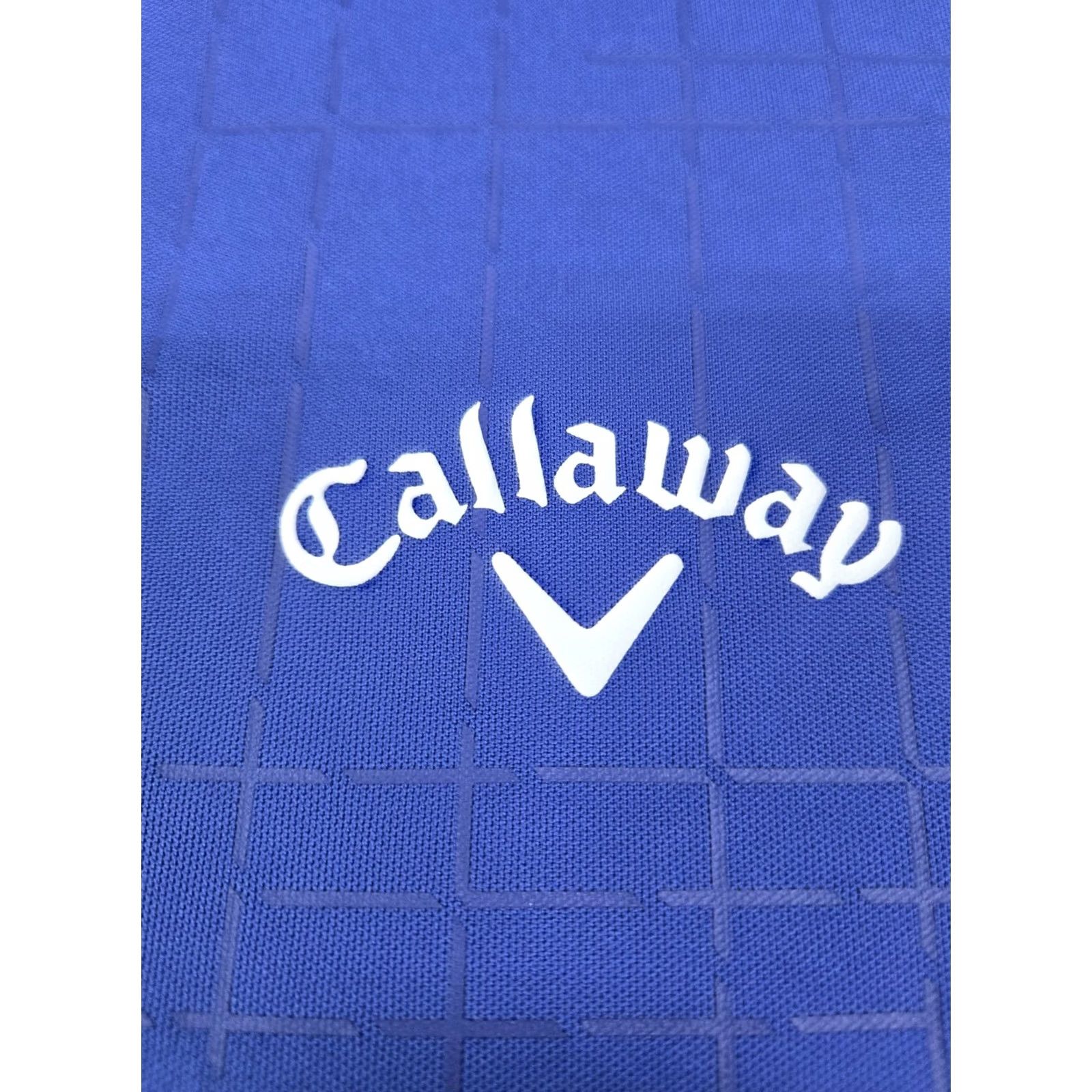 Callaway Callaway Men's Polo Blue Short Sleeve Knit Moisture Wicking Regular 42in Chest Size M Logo Golf Polo Size US M / EU 48-50 / 2 - 4 Thumbnail