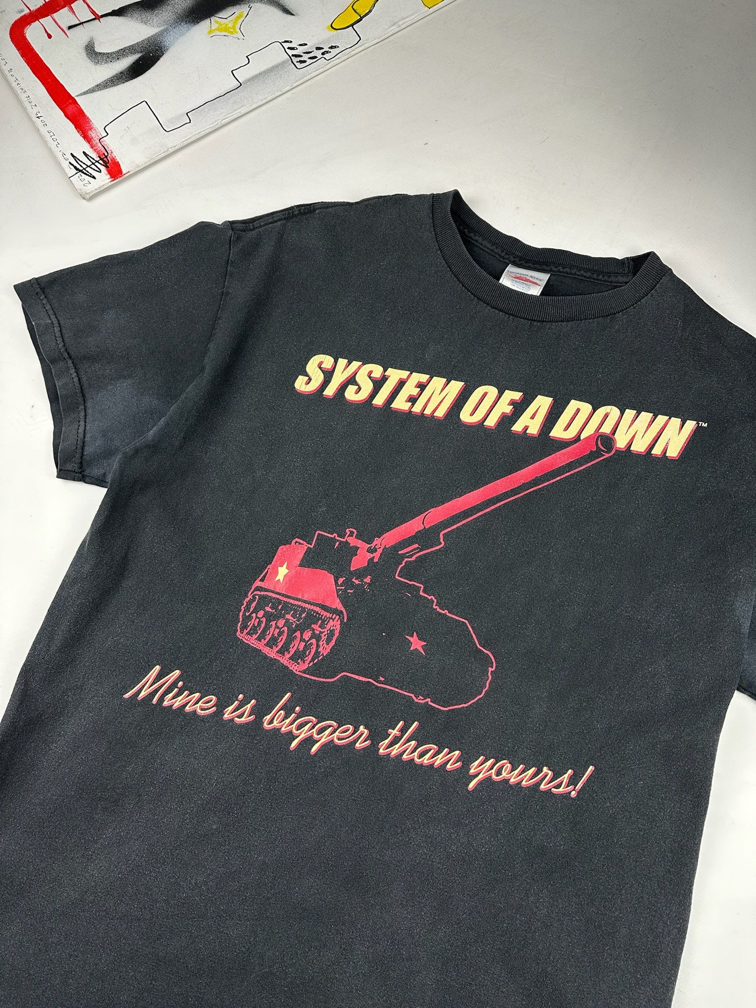 Band Tees Thrashed System of a Down Faded Distressed ERD GRUNGE WCC Size US M / EU 48-50 / 2 - 6 Thumbnail
