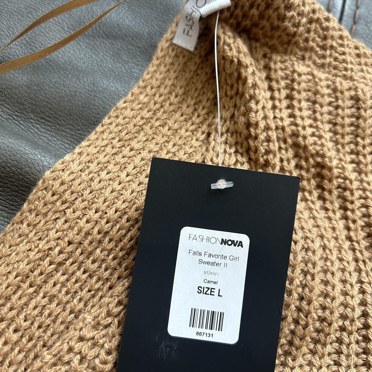 Fashion Nova Fashion Nova Reversible Falls Sweater Camel L Size L / US 10 / IT 46 - 2 Thumbnail