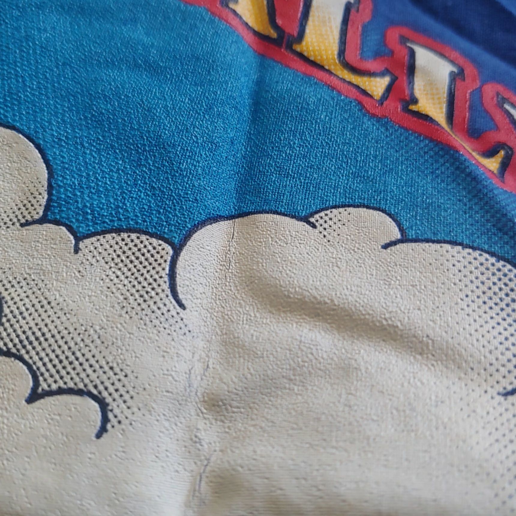 The Mountain VINTAGE WV HOG Bandana Scarf Thunder On The Mountain Blue 1996 Men's 20.5" Size ONE SIZE - 4 Thumbnail
