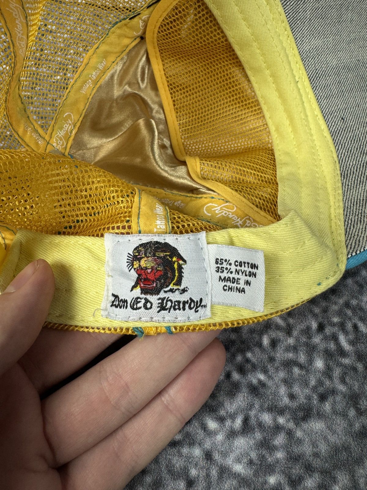 Ed Hardy Ed Hardy by Christian Audigier Baseball Trucker Cap Vintage Size ONE SIZE - 12 Thumbnail